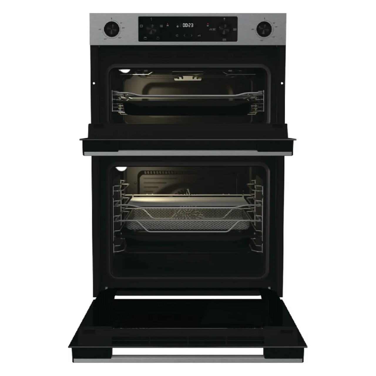 Hisense Hi6 BID914221CX Built In Electric Double Oven - Stainless Steel - A/A Rated (EX-DISPLAY/A)