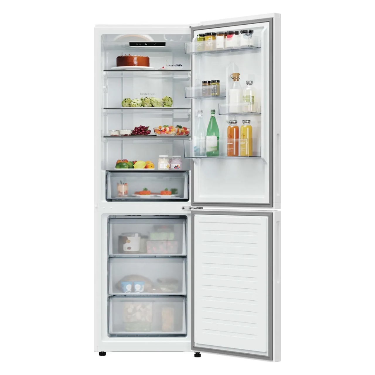 Hoover H-COMBI 300 HONCQ2T618CWK 185cm 60/40 Total No Frost Fridge Freezer - White - C Rated (EX-DISPLAY/B)
