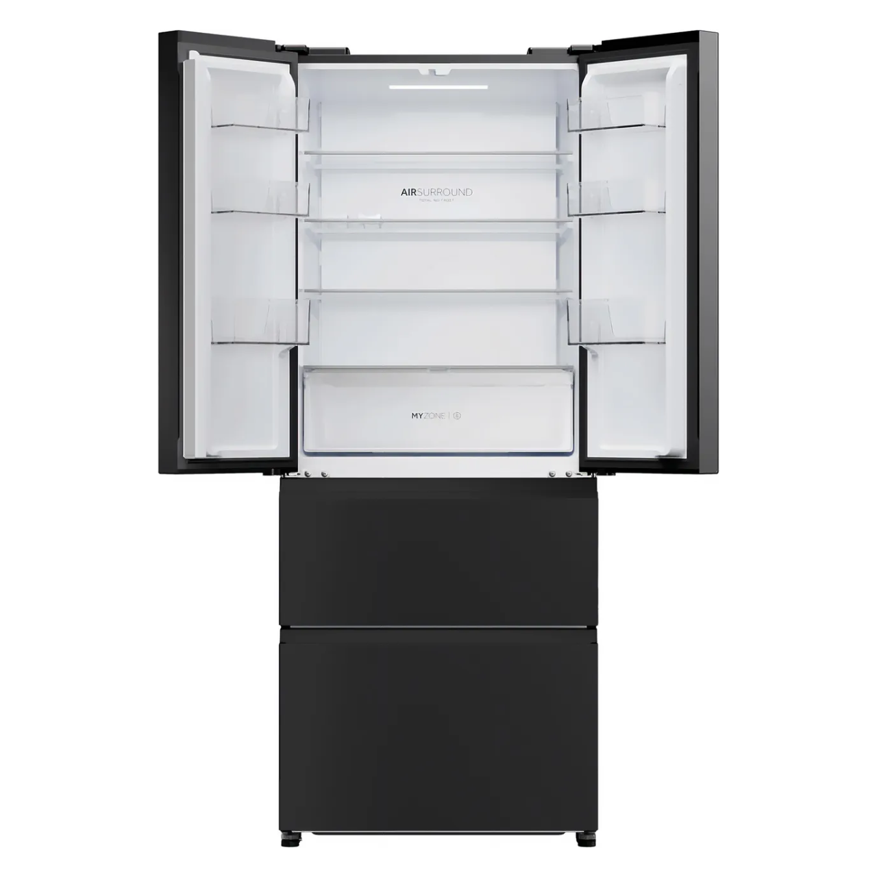 Haier FD 70 Series 3 HFR3718ENPT Total No Frost Multi-door American Fridge Freezer - Slate Black - E Rated (EX-DISPLAY/B)