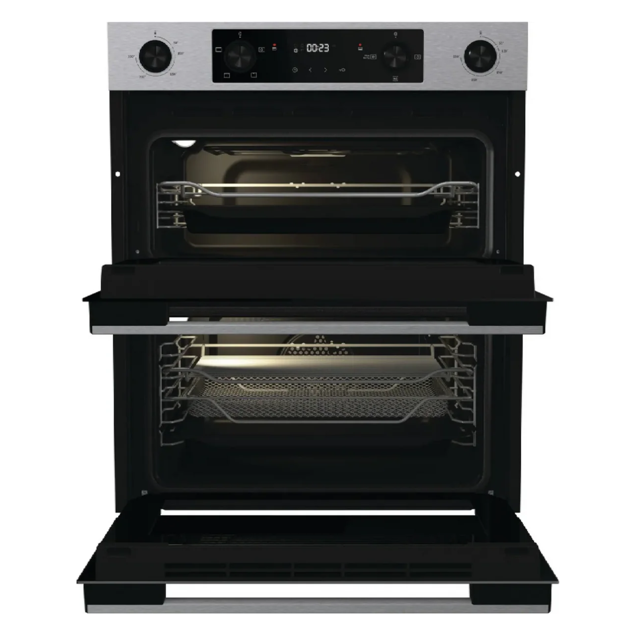 Hisense Hi6 BUD714221AX Built Under Electric Double Oven - Stainless Steel - A/A Rated (EX-DISPLAY/B)