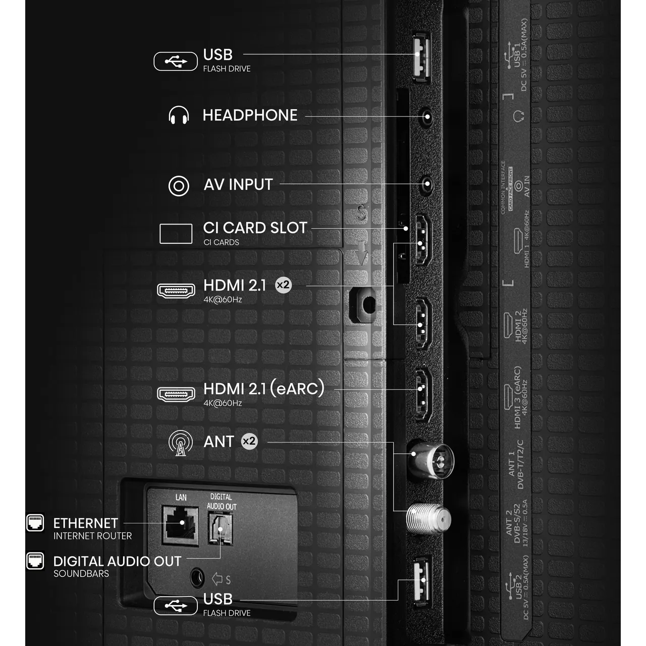 Hisense A7Q 65" 4K Ultra HD QLED Smart Freely TV [2025] - 65A7QTUK