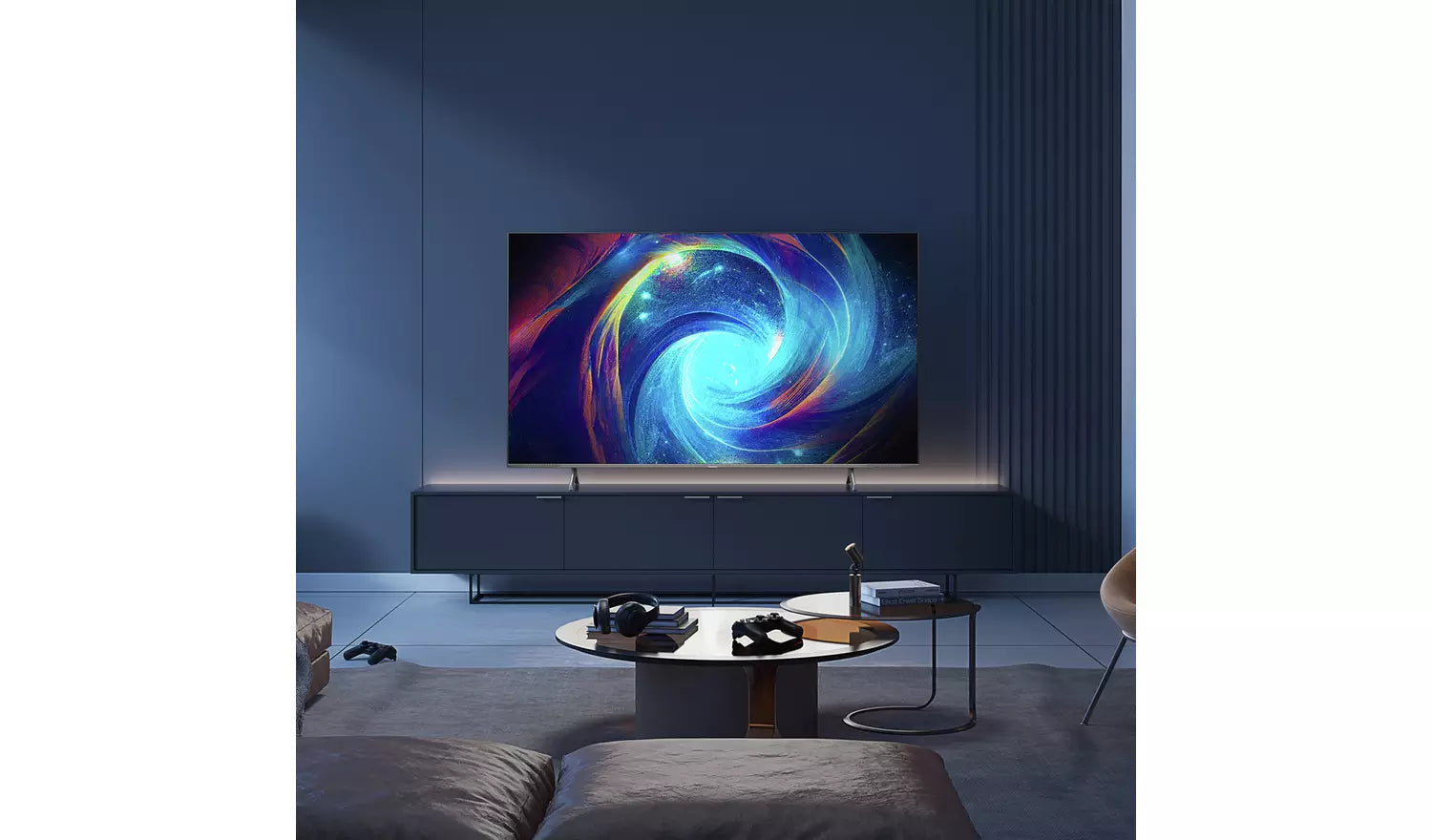 Hisense 55Inch 55E7KQTUK PRO Smart 4K HDR QLED Freeview TV