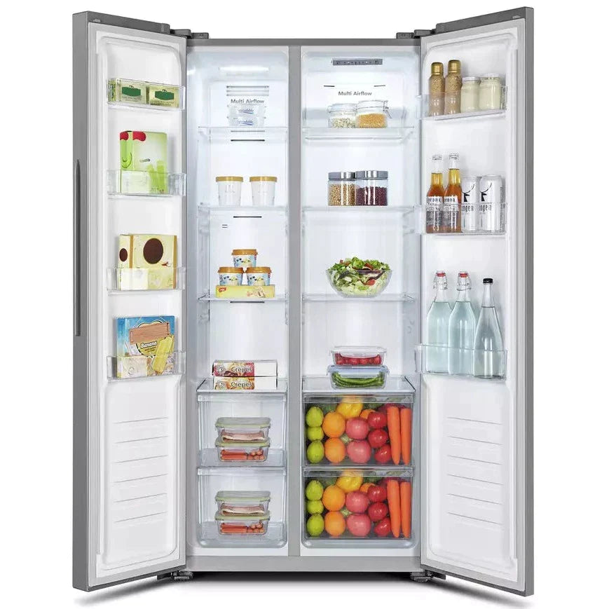 Fridgemaster MS83430ES Total No Frost American Fridge Freezer - Silver (EX-DISPLAY/C)