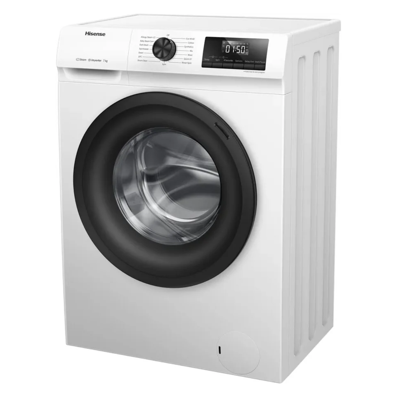 Hisense 1 Series WFQP7012EVM 7kg Washing Machine with 1200 rpm - White (EX-DISPLAY/A)