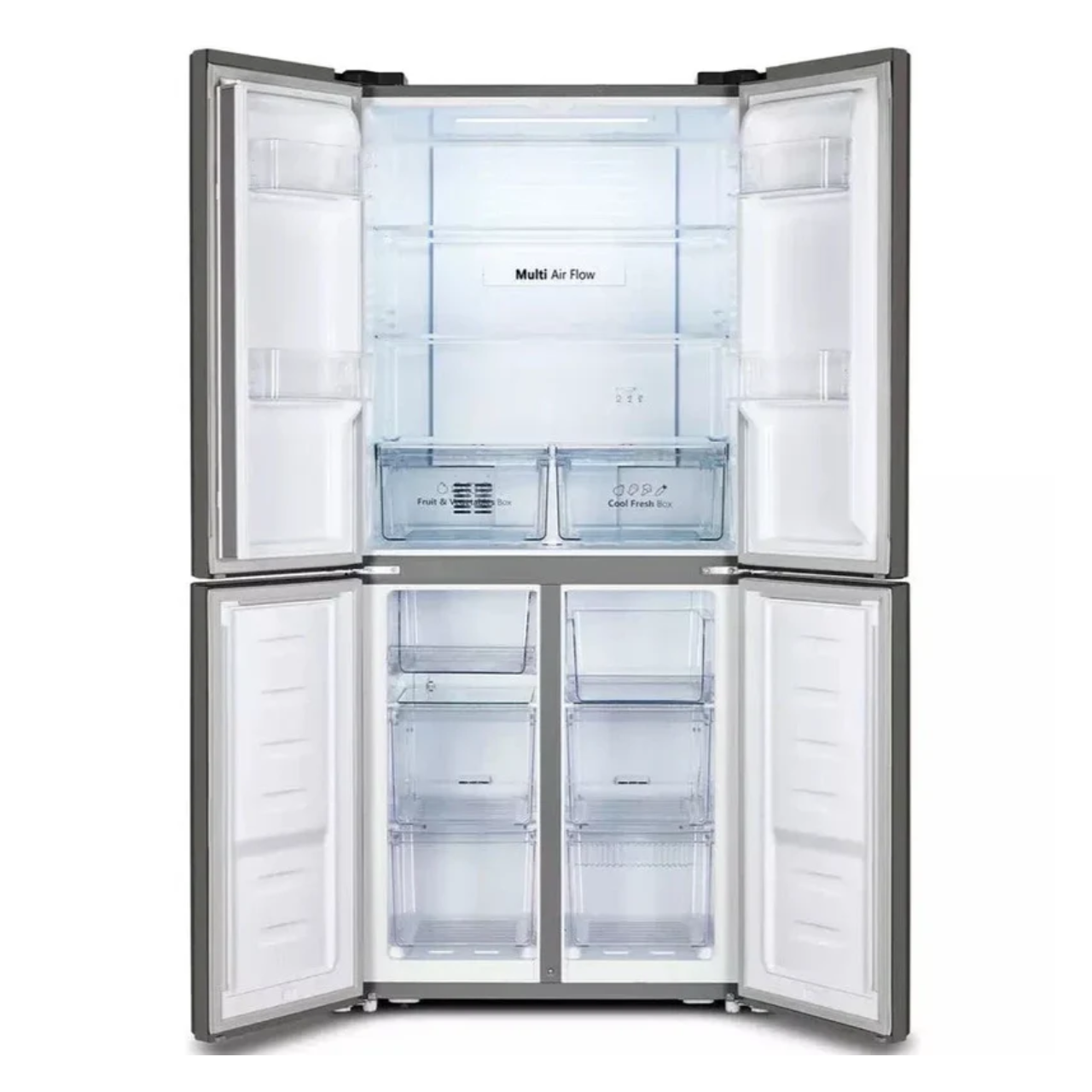 Fridgemaster MQ79394ES Total No Frost American Fridge Freezer - Silver (EX-DISPLAY/B)