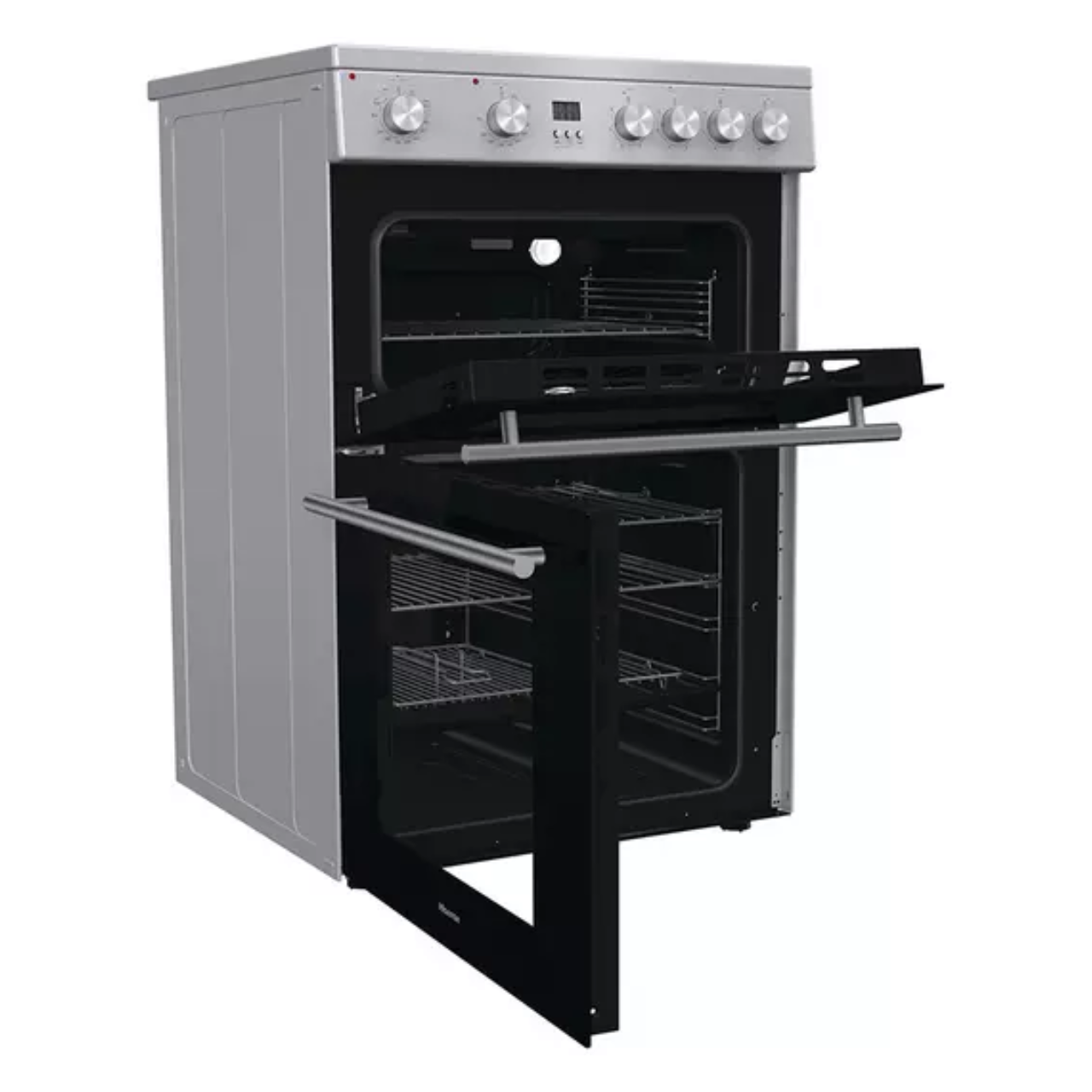 HISENSE HDE3211BXUK 60 cm Electric Ceramic Cooker - Black & Stainless Steel (EX-DISPLAY/A)
