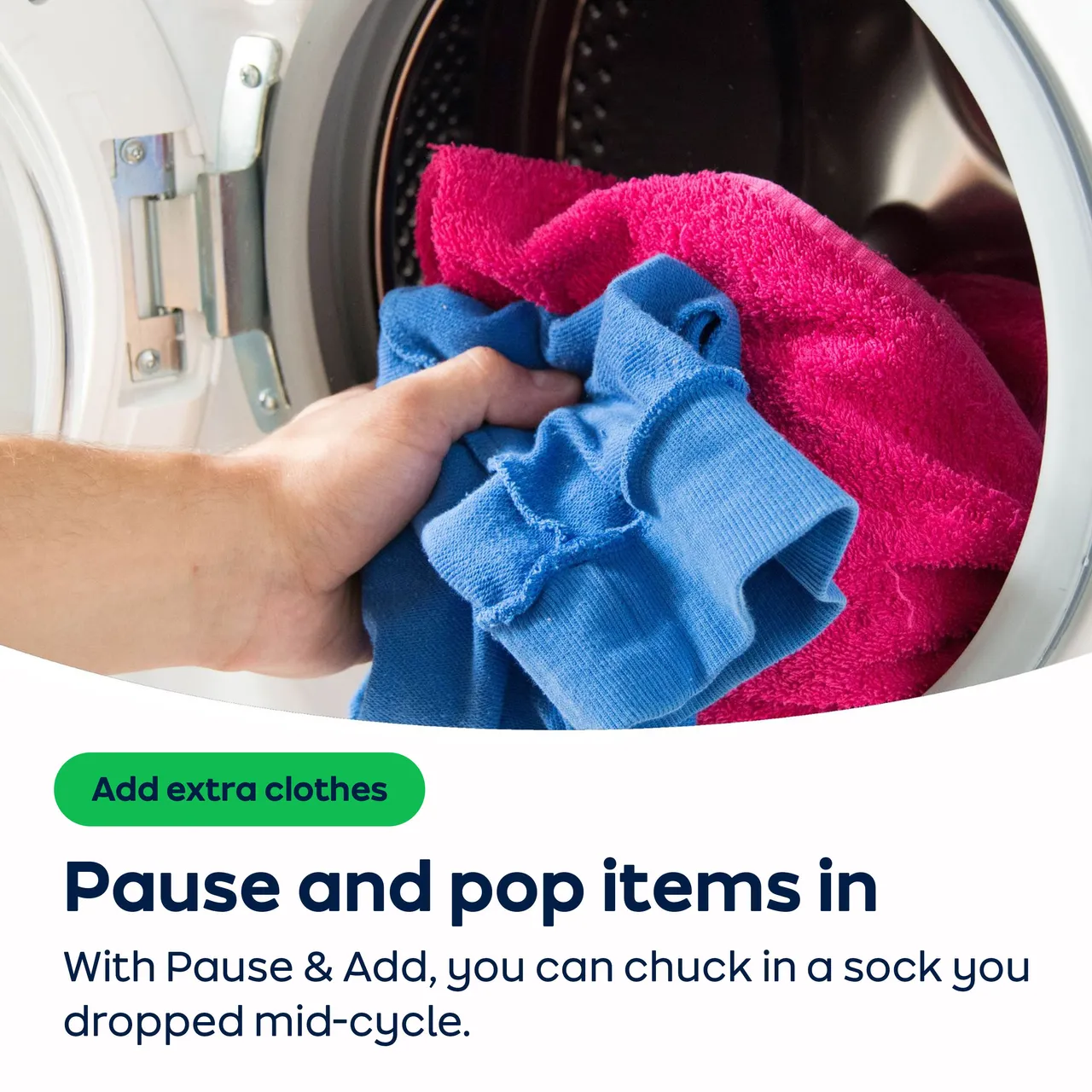 Hisense 3S Series WF3S1043BW3 10.5kg WiFi Connected Washing Machine with 1400 rpm - White - A Rated (EX-DISPLAY/A)