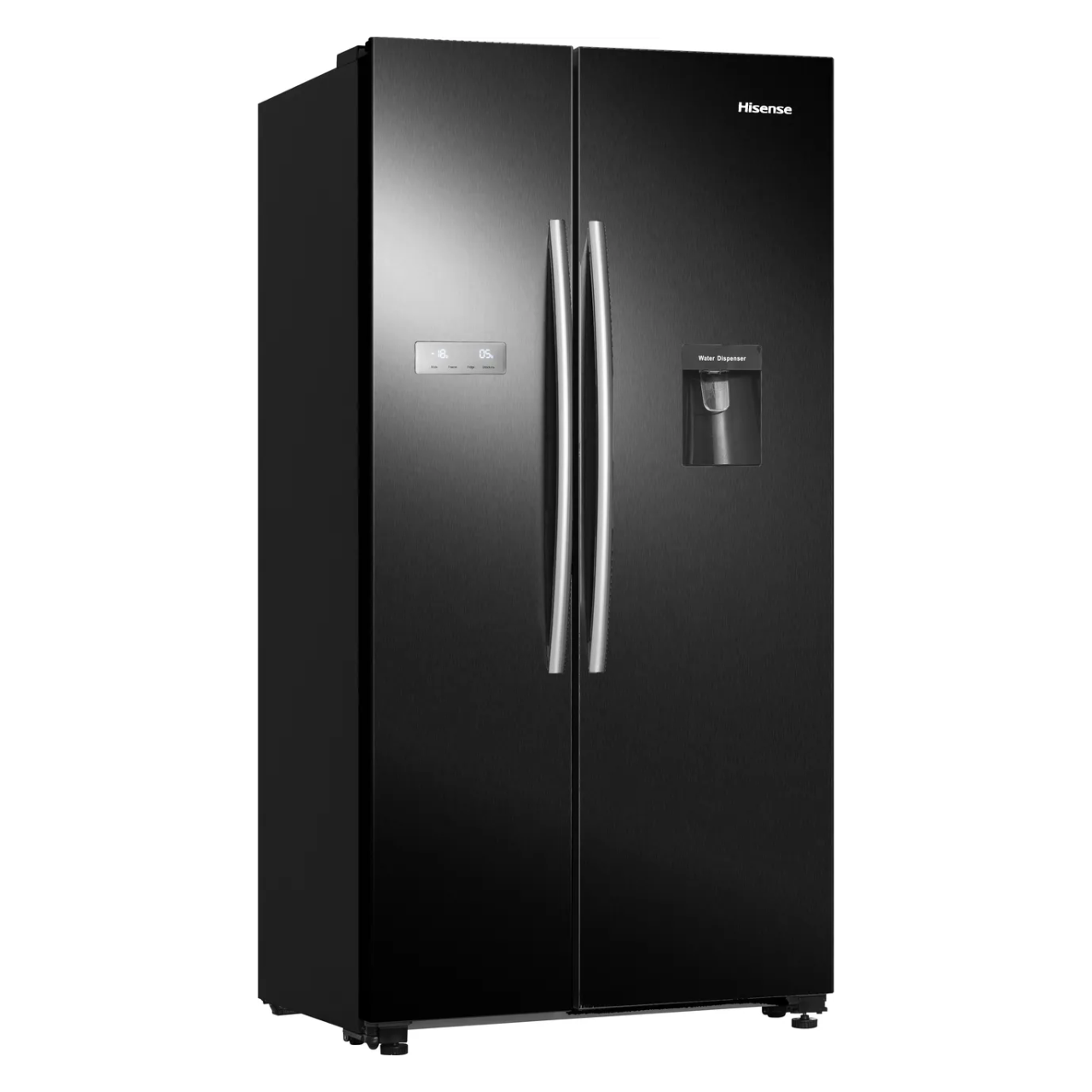 Hisense RS741N4WBE Non-Plumbed Total No Frost American Fridge Freezer - Black (EX-DISPLAY/B)