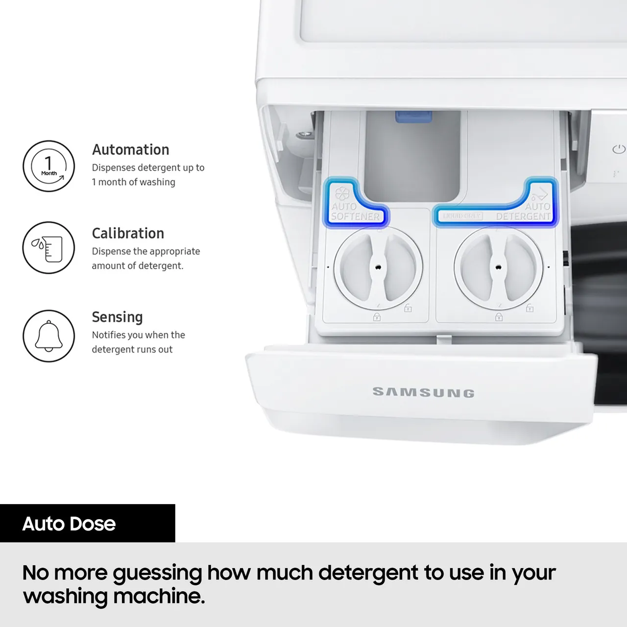 SAMSUNG Series 8 AI Energy + SpaceMax WW11DB8B95GHU1 WiFi-enabled 11 kg 1400 Spin Washing Machine - White - A Rated (EX-DISPLAY/B)