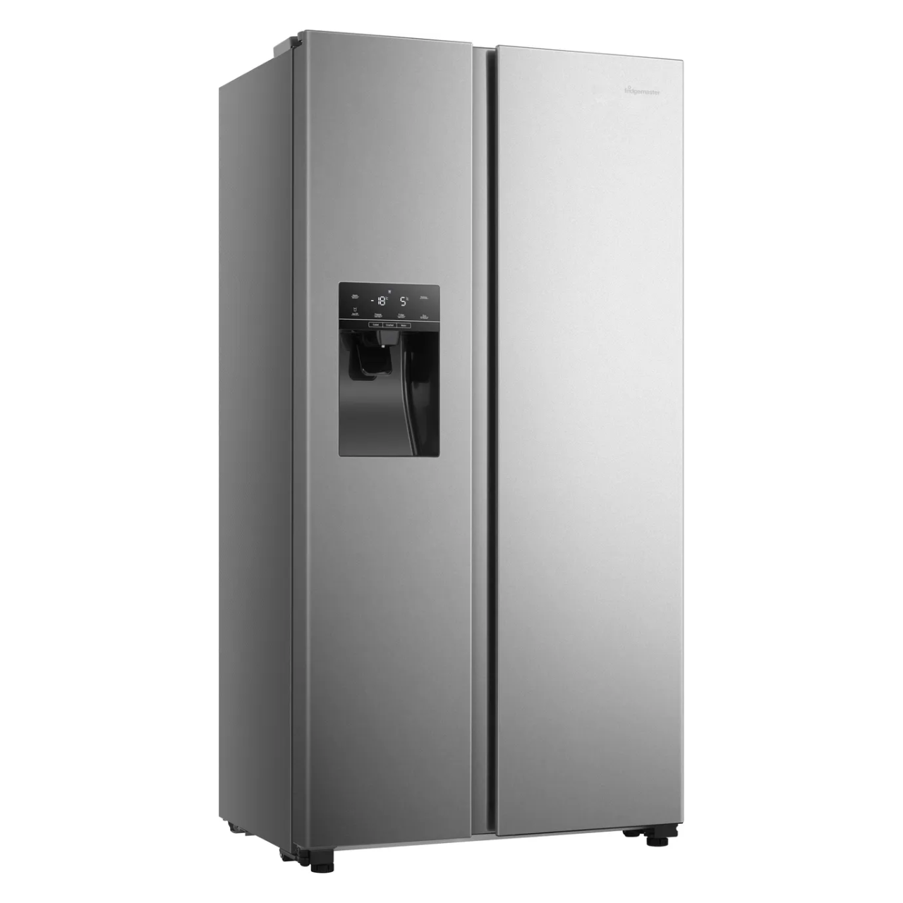 Fridgemaster MS91500IES Non-Plumbed Total No Frost American Fridge Freezer - Silver - E Rated (EX-DISPLAY/C)
