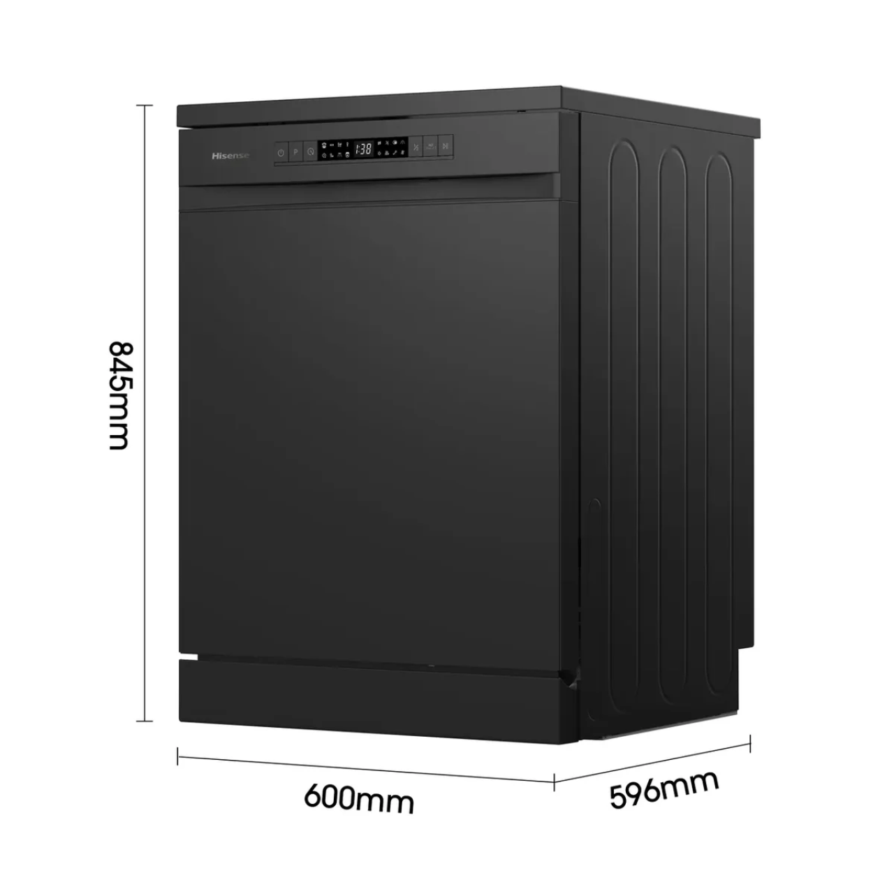 Hisense HS622E90BUK Standard Dishwasher - Black (EX-DISPLAY/C)