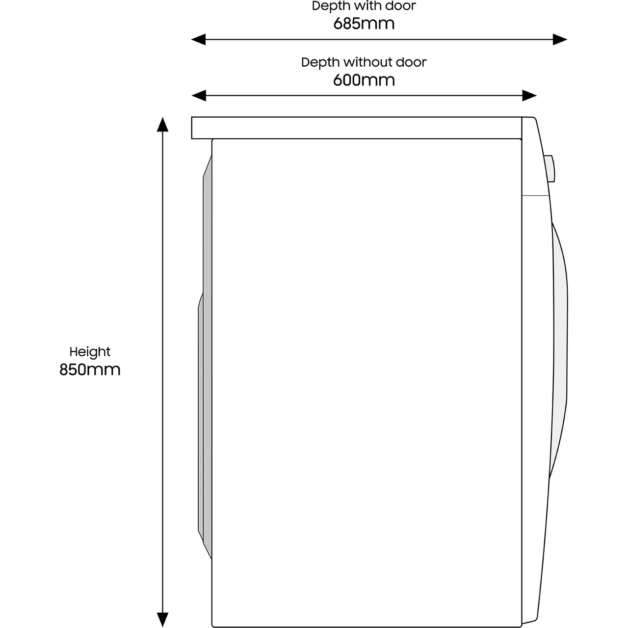 SAMSUNG Series 5 ecobubble WD80TA046BE/EU 8 kg Washer Dryer - White - E Rated (EX-DISPLAY/C)