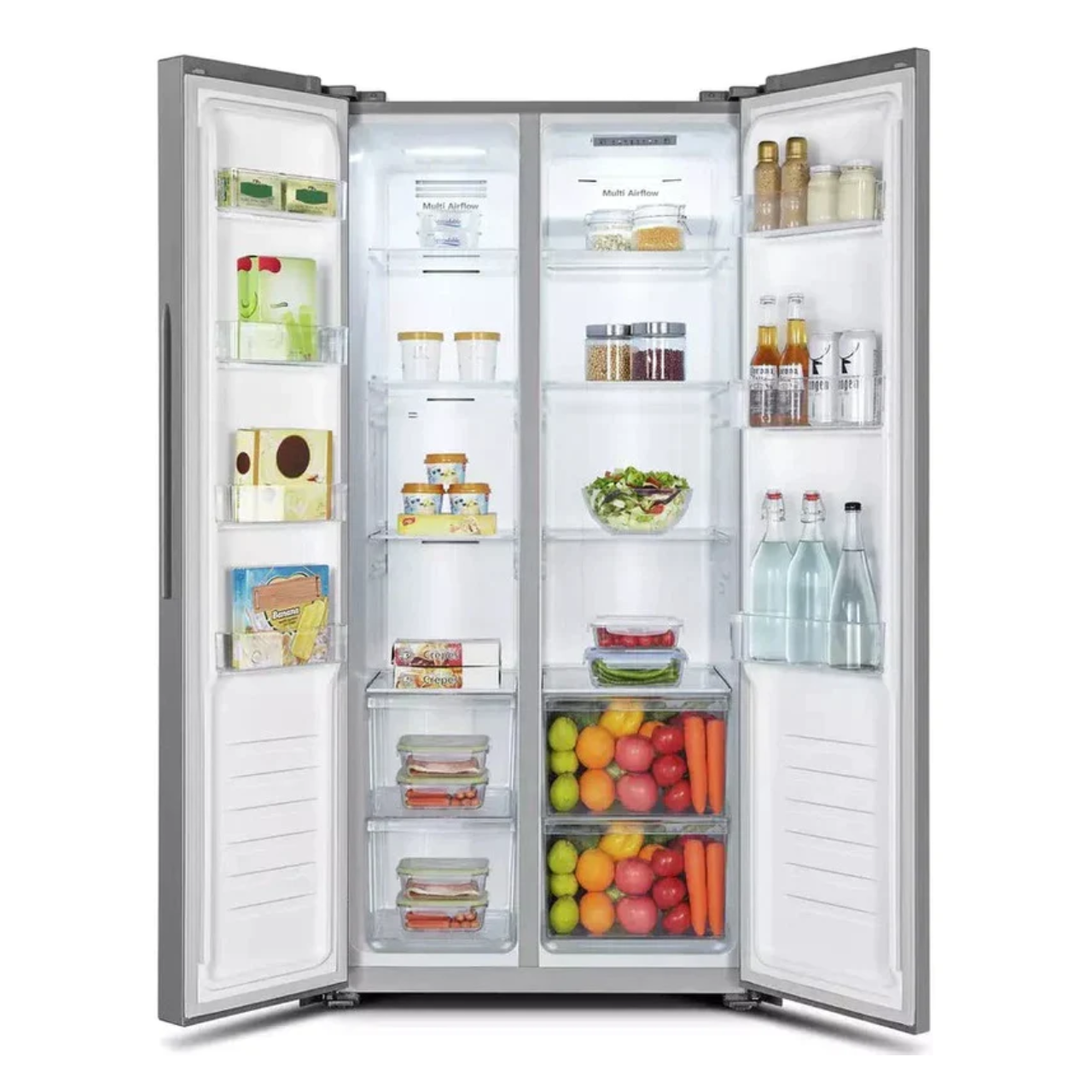 Fridgemaster MS83430ES Total No Frost American Fridge Freezer - Silver (EX-DISPLAY/C)