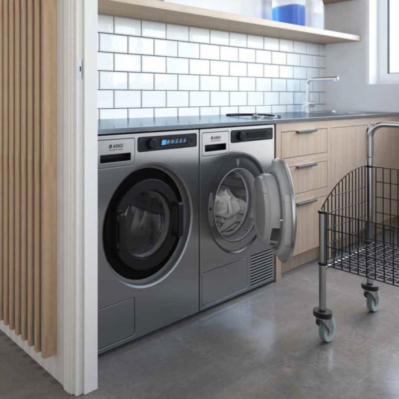 Asko WMC6742V Professional Washing Machine 7kg with Drain Pump  (EX-DISPLAY/B)