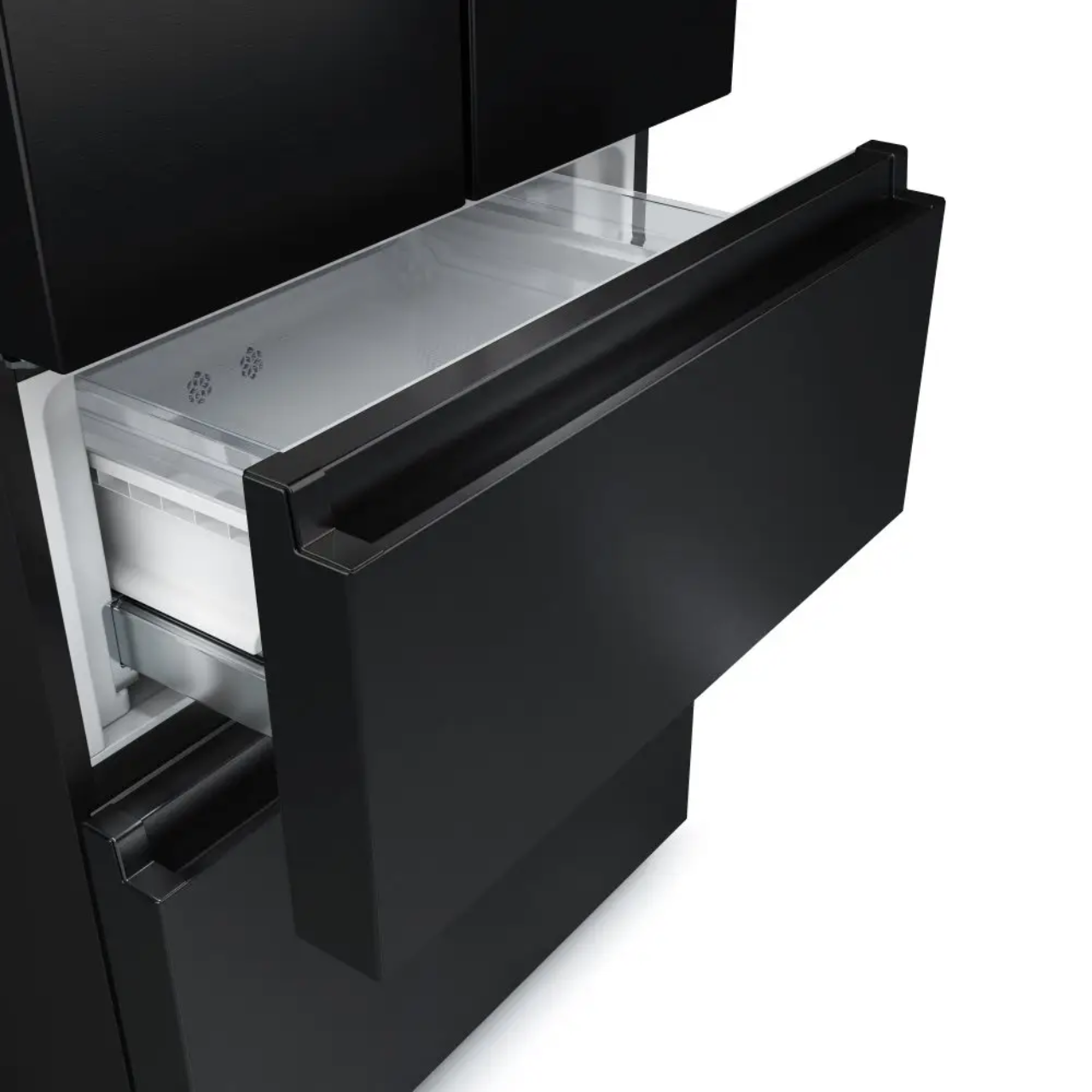 Hisense PureFlat RF632N4AFC1 Non-Plumbed Total No Frost American Fridge Freezer - Black (EX-DISPLAY/B)