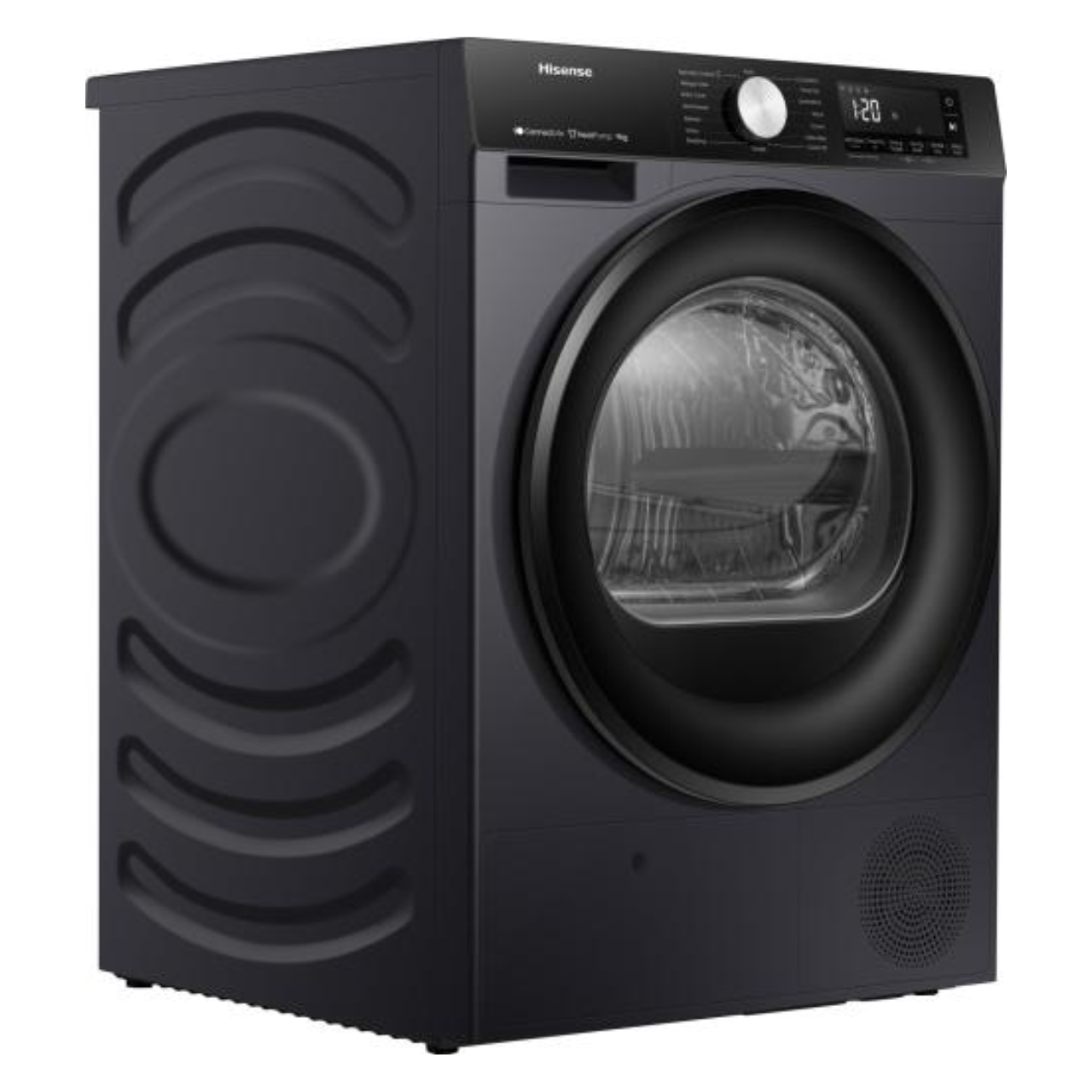 Hisense 3S Series DH3S902BB3 Wifi Connected 9Kg Heat Pump Tumble Dryer - Black - A+++ Rated (EX-DISPLAY/B)