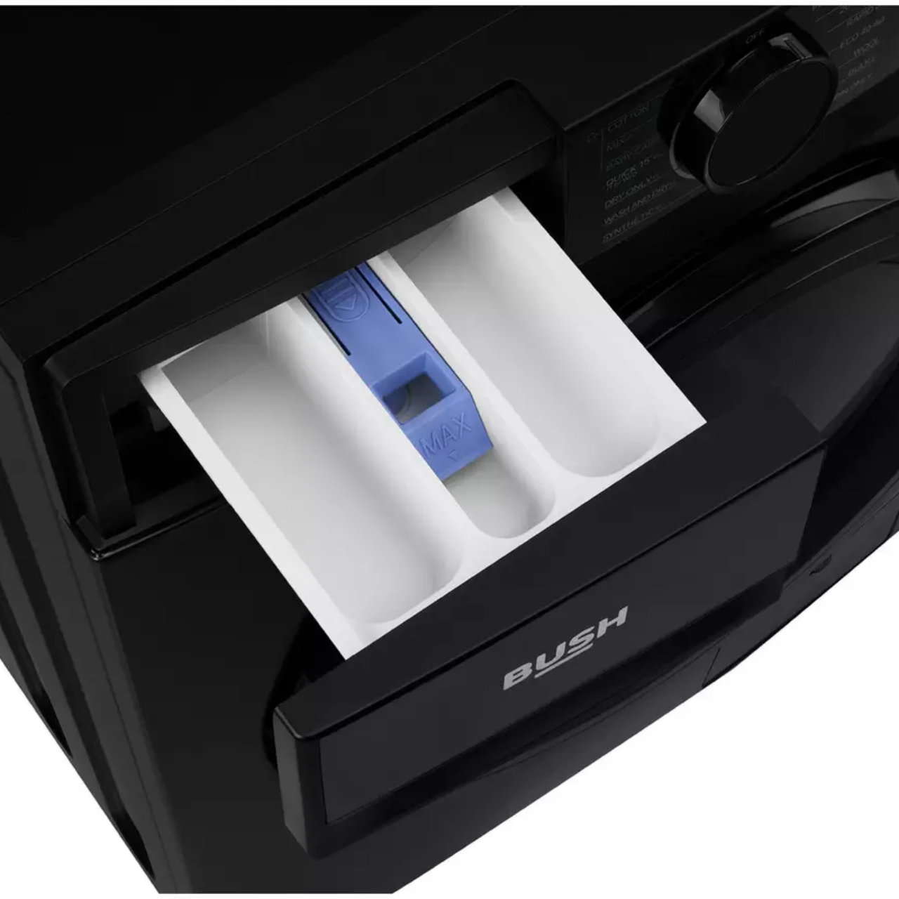 Bush WDSAA86B 8/6KG 1400 Spin Washer Dryer - Black - D Rated [Wash&Dry], A Rated [Wash Only] (EX-DISPLAY/C)