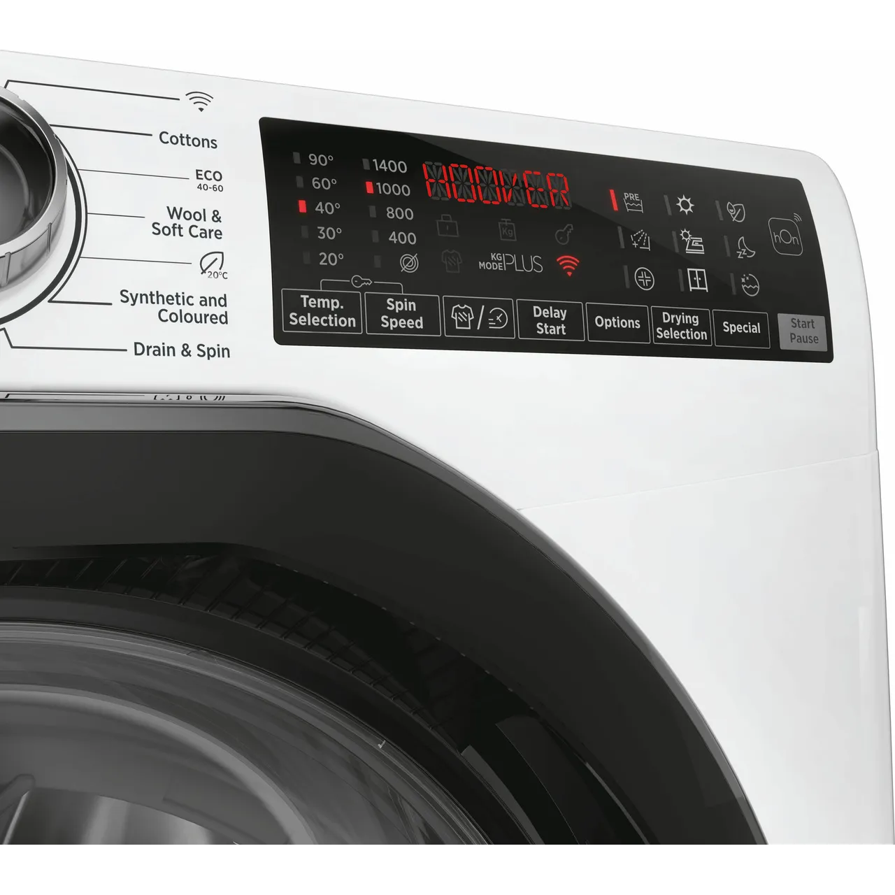 Hoover H-WASH&DRY 350 H3DPS41066TAMB80 Wifi Connected 10Kg / 6Kg Washer Dryer with 1400 rpm - White - D Rated [Wash&Dry], A Rated [Wash Only] (EX-DISPLAY/A)