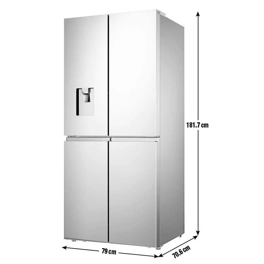 Hisense RQ560N4WC1 PureFlat American Fridge Freezer - Silver (EX-DISPLAY/A)