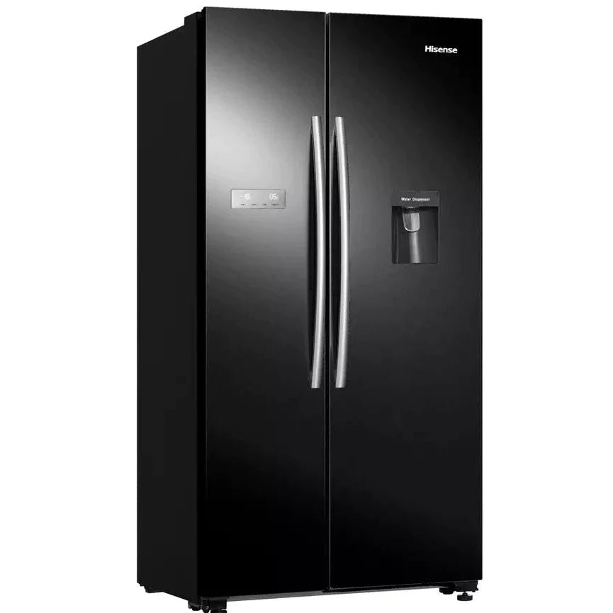 Hisense RS741N4WBE Non-Plumbed Total No Frost American Fridge Freezer - Black (EX-DISPLAY/C)
