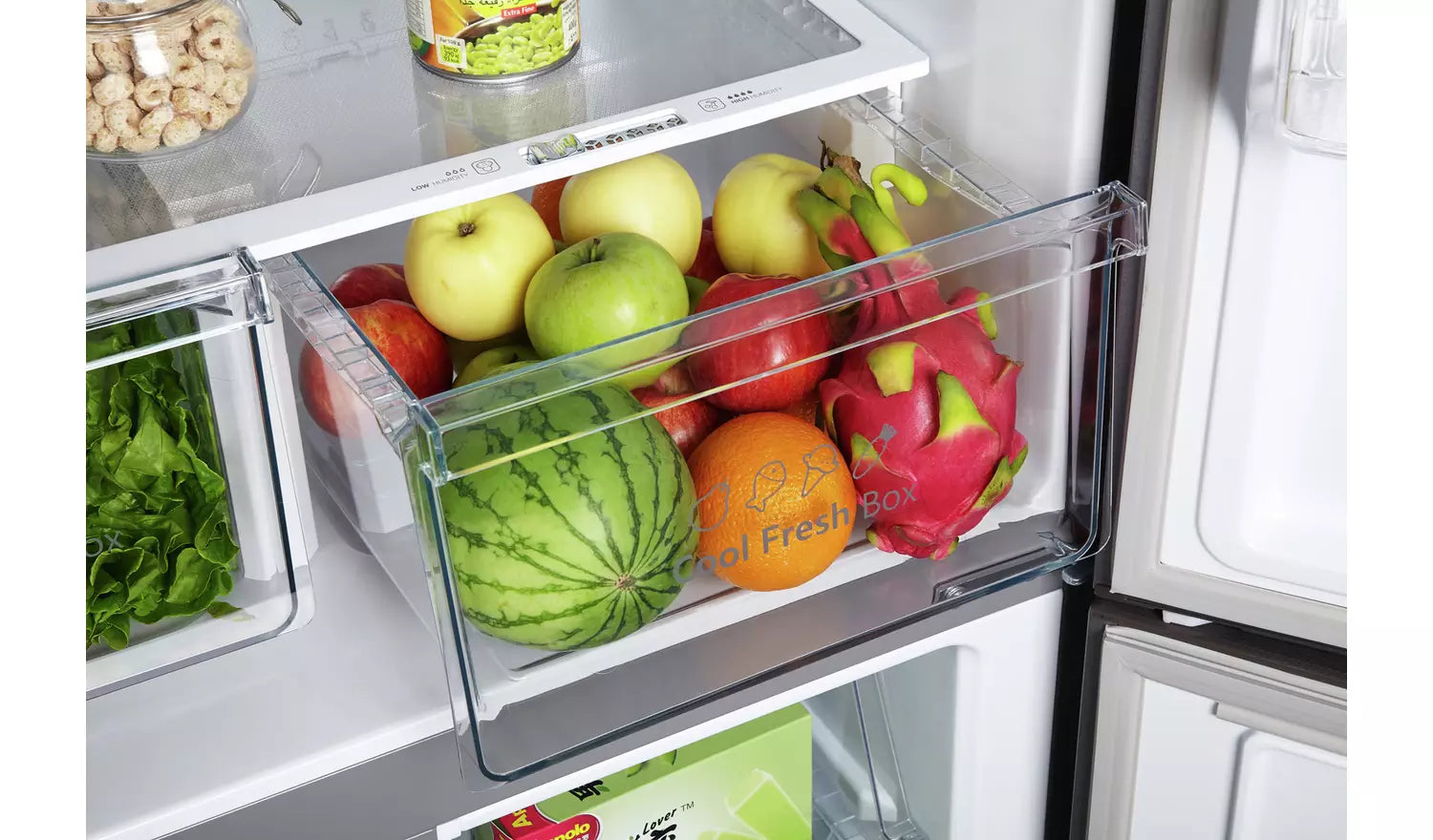 Fridgemaster MQ79394ES Total No Frost American Fridge Freezer - Silver (EX-DISPLAY/B)