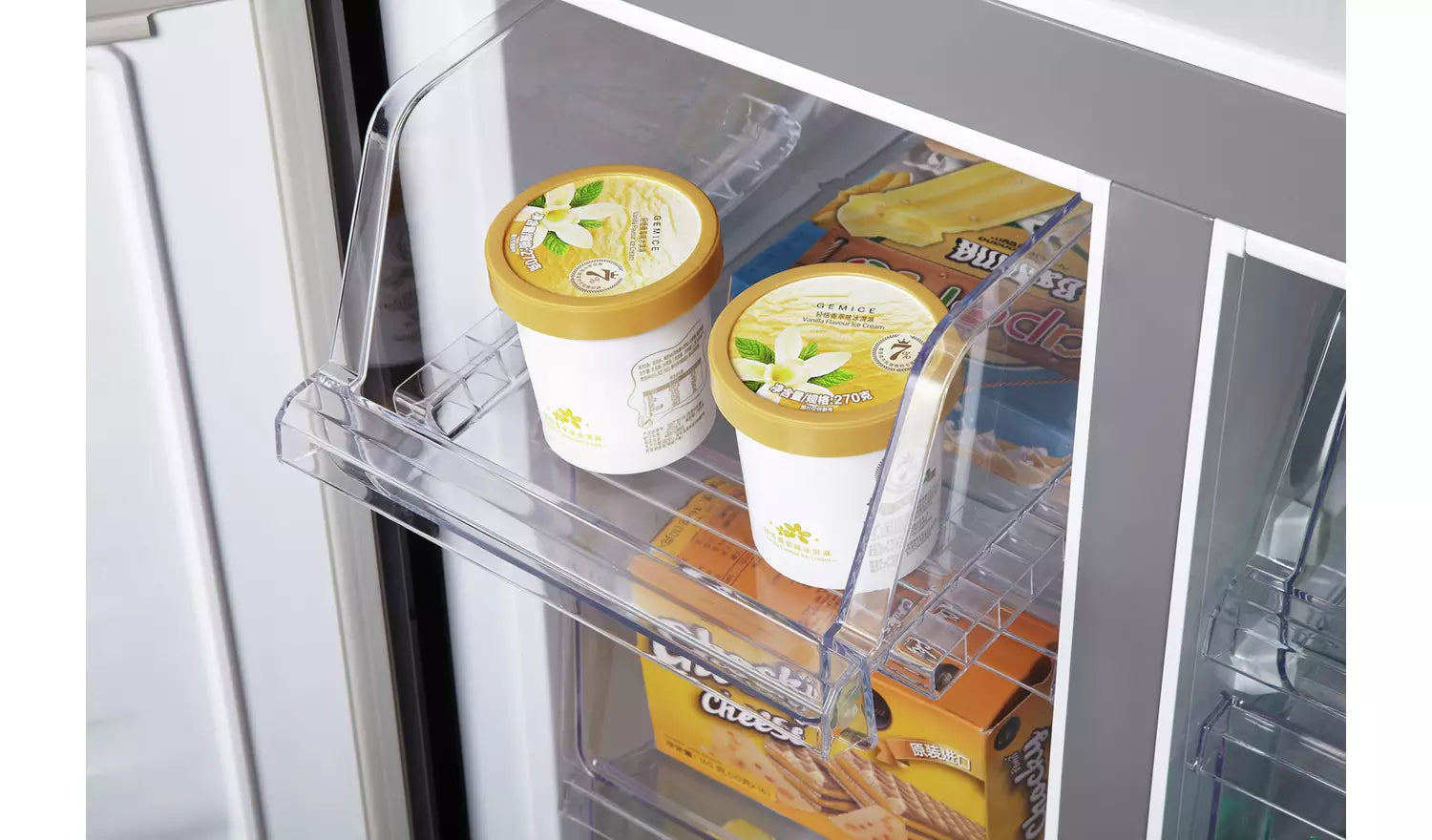 Fridgemaster MQ79394ES Total No Frost American Fridge Freezer - Silver (EX-DISPLAY/B)