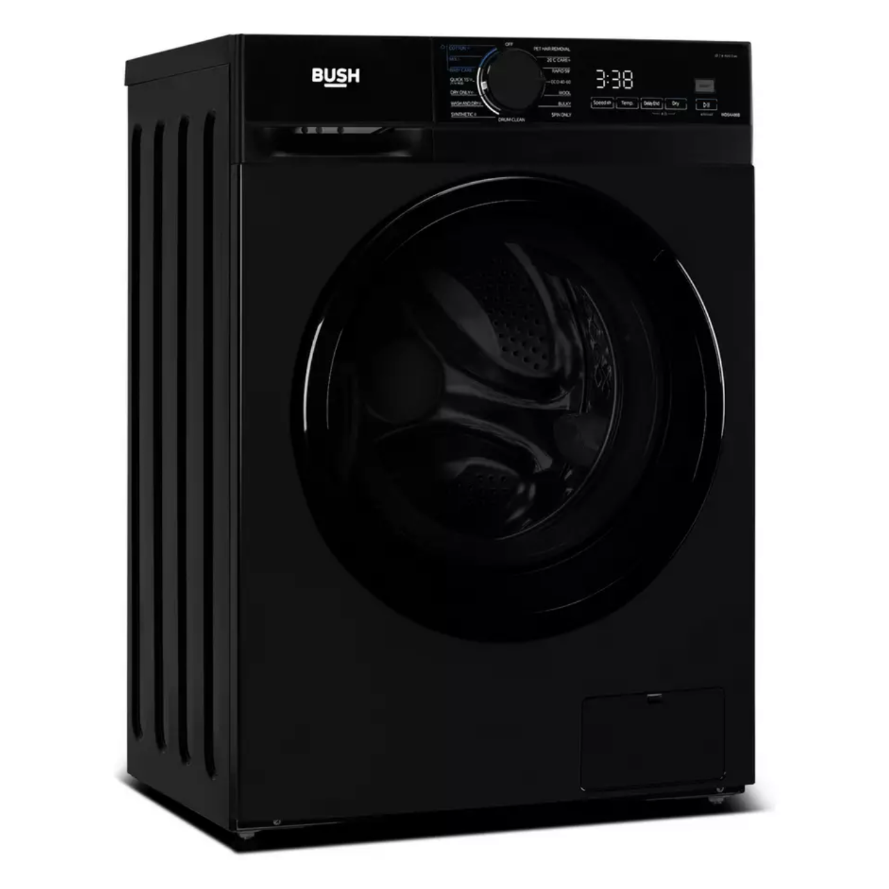 Bush WDSAA86B 8/6KG 1400 Spin Washer Dryer - Black - D Rated [Wash&Dry], A Rated [Wash Only] (EX-DISPLAY/C)