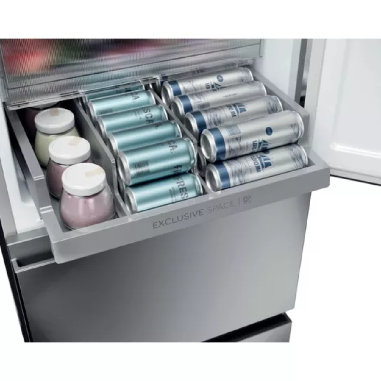 HAIER 3D Combi Series 3 HTR3518EWMXK 60/40 Fridge Freezer - Inox (EX-DISPLAY/B)