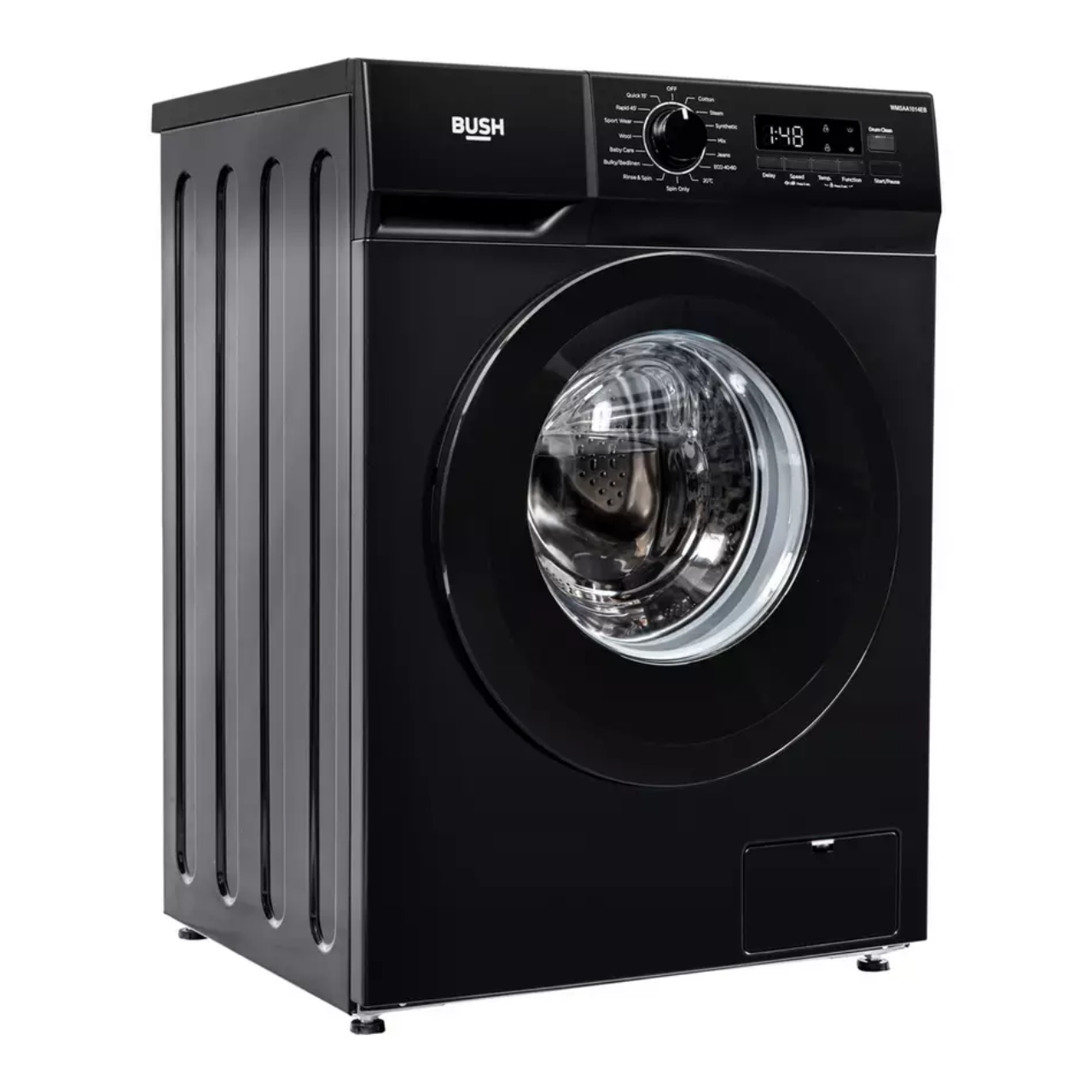 Bush WMSAA1014EB 10KG 1400 Spin Washing Machine - Black - A Rated (EX-DISPLAY/C)