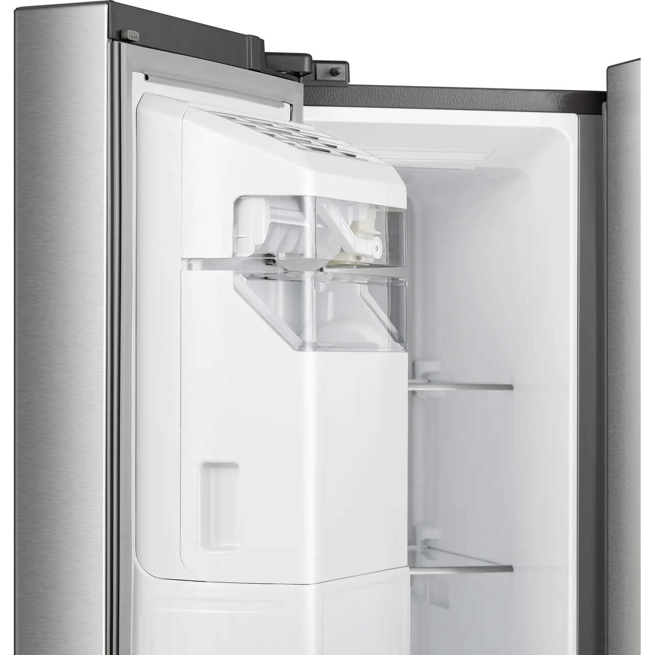 Hisense PureFlat Infinite RS818N4TIC Wifi Connected Non-Plumbed Total No Frost American Fridge Freezer - Stainless Steel - C Rated (EX-DISPLAY/B)