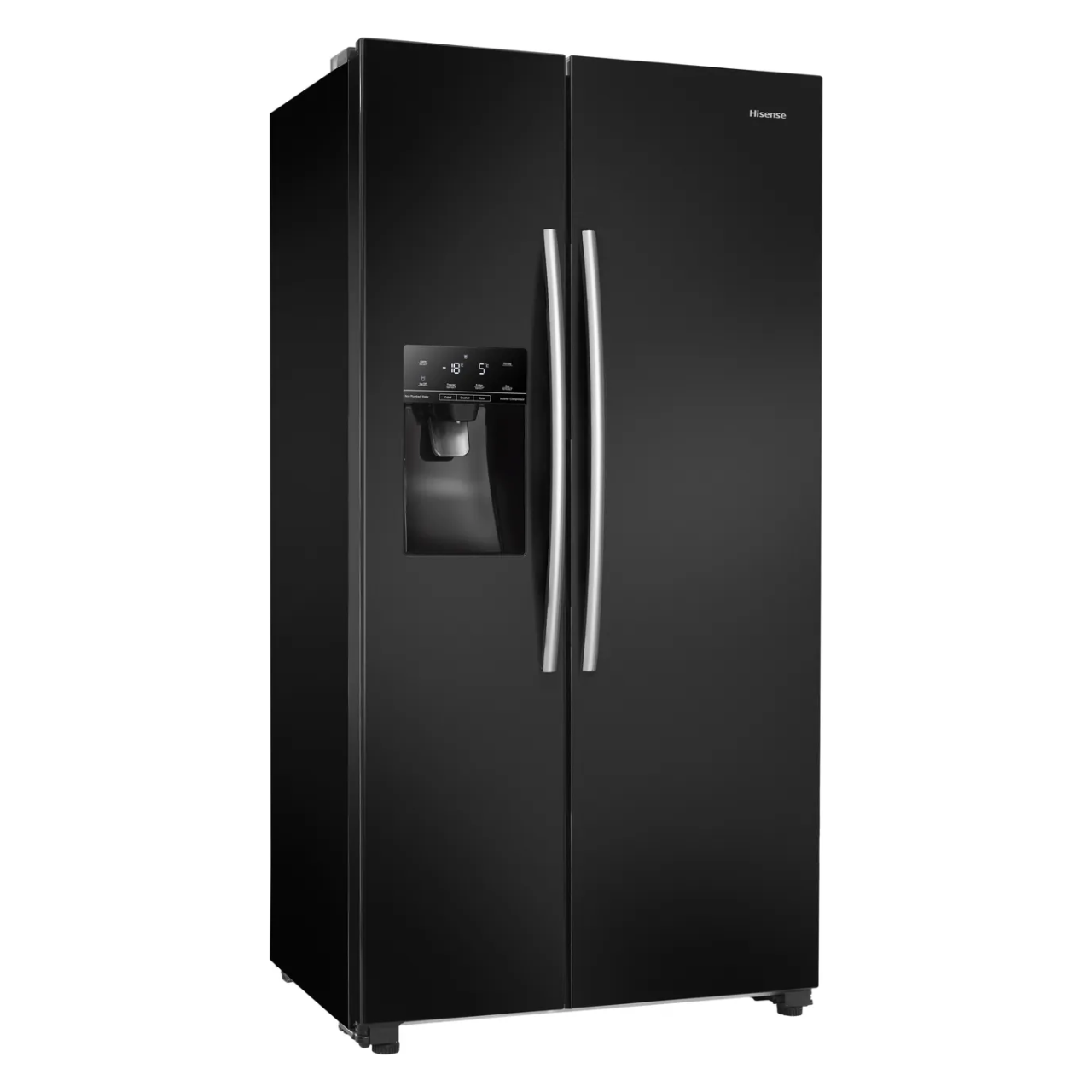 Hisense RS694N4IBE Plumbed Total No Frost American Fridge Freezer - Black - E Rated (EX-DISPLAY/B)