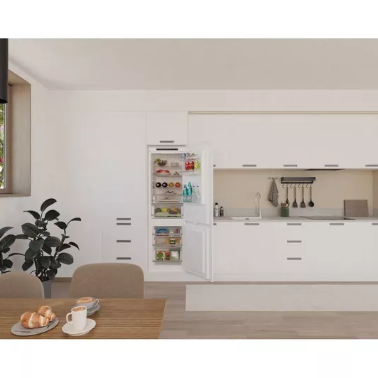 CANDY CBBMT18EK Integrated 60/40 Smart Fridge Freezer - Sliding Hinge - E Rated (EX-DISPLAY/A)