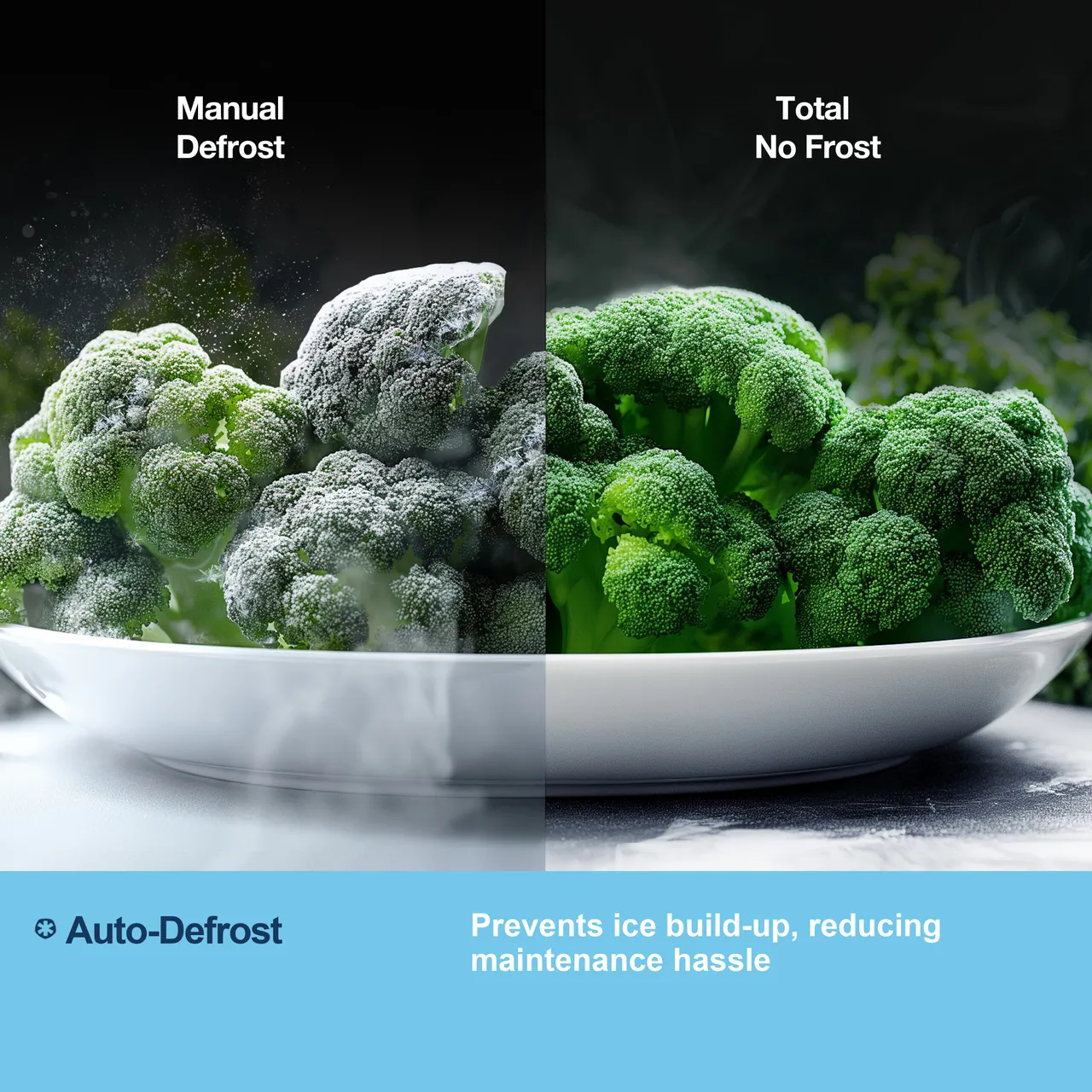 Fridgemaster MQ79394EB Total No Frost American Fridge Freezer - Black (EX-DISPLAY/C)