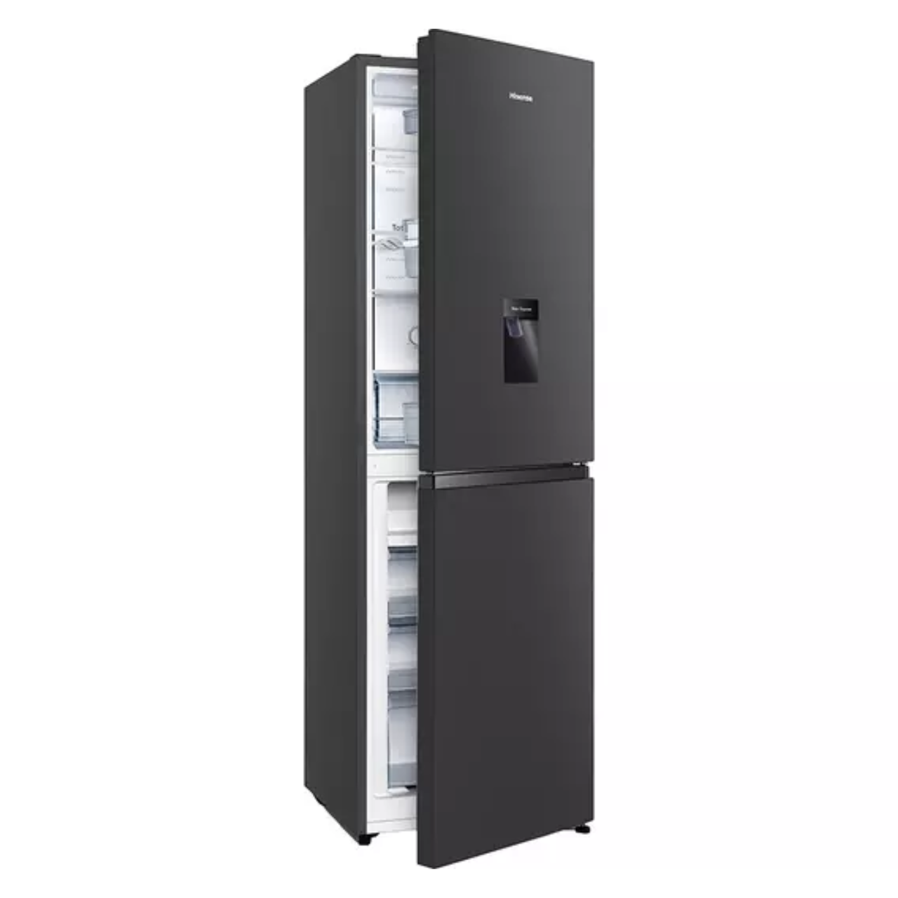 Hisense RB327N4WBE 50/50 No Frost Fridge Freezer - Black (EX-DISPLAY/B)