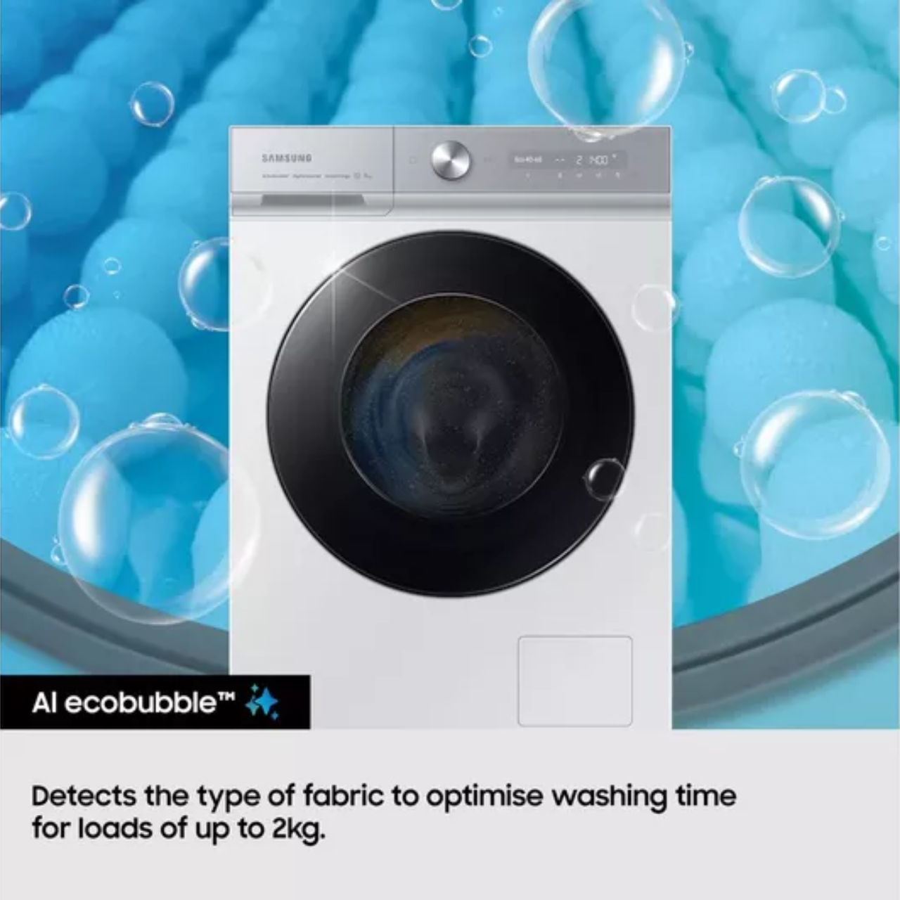 SAMSUNG Series 5 SpaceMax WW11DG5B25ABEU WiFi-enabled 11 kg 1400 Spin Washing Machine - Black - A Rated (EX-DISPLAY/C)