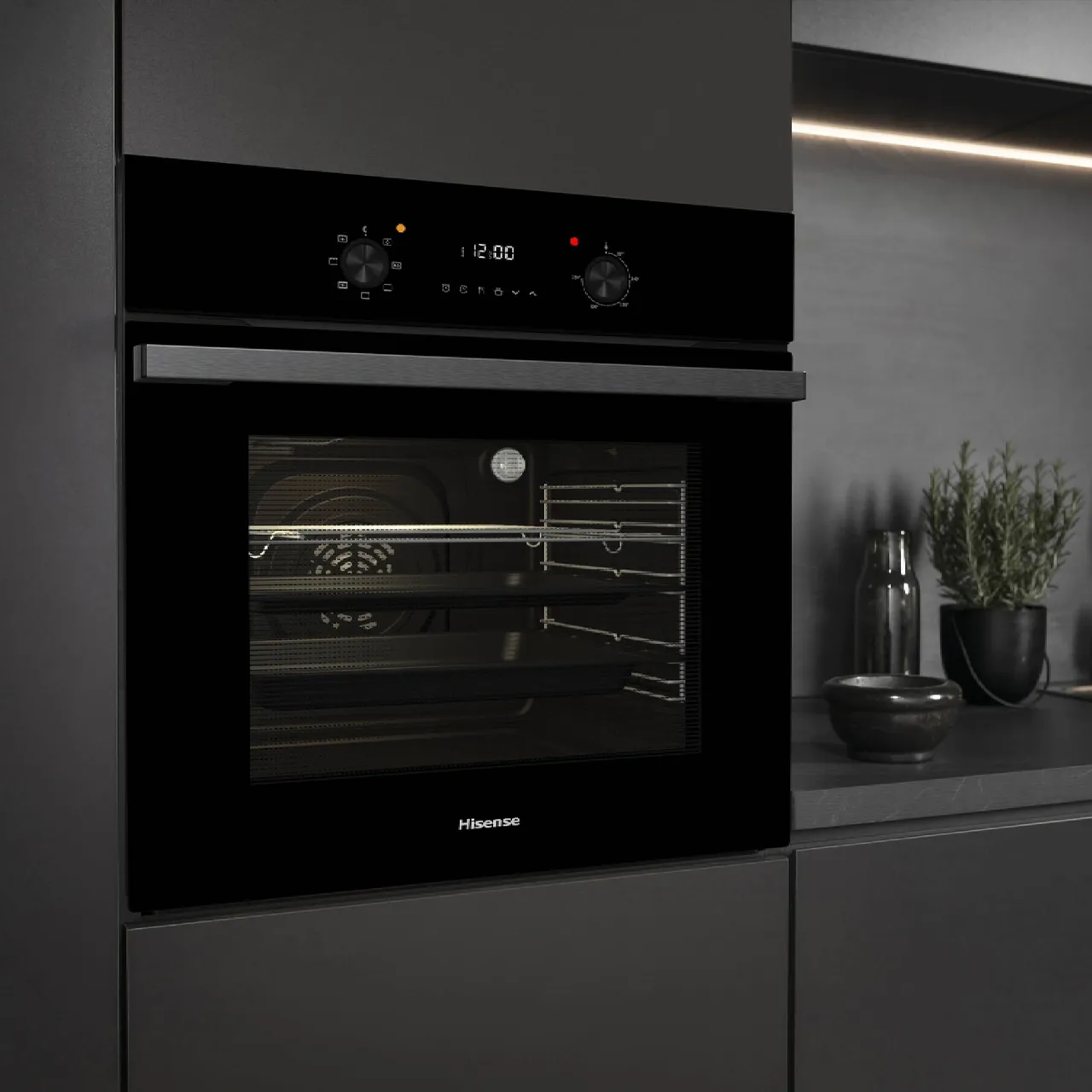 Hisense BI62220ABGUK Built In Electric Single Oven - Black - A Rated (EX-DISPLAY/A)