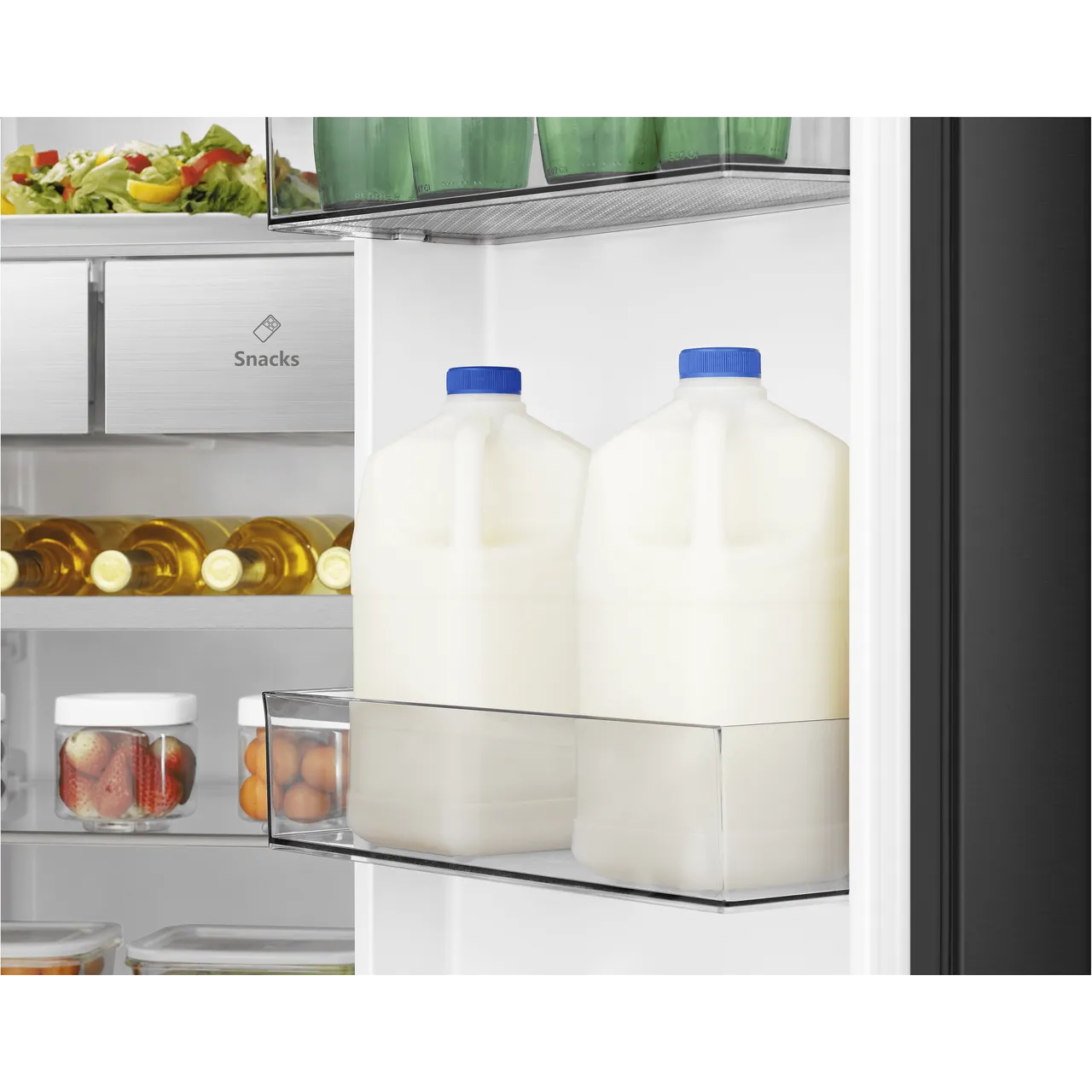Hisense PureFlat Infinite RS818N4IFE Wifi Connected Plumbed Total No Frost American Fridge Freezer - Black Stainless Steel - E Rated (EX-DISPLAY/B)