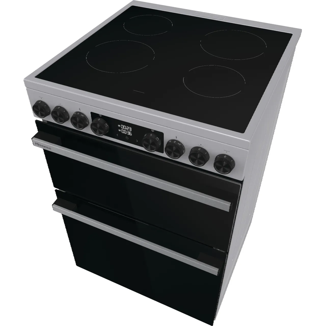 Hisense Hi6 Max HDCEC6C20X 60cm Electric Cooker with Ceramic Hob - Stainless Steel - A Rated (EX-DISPLAY/B)