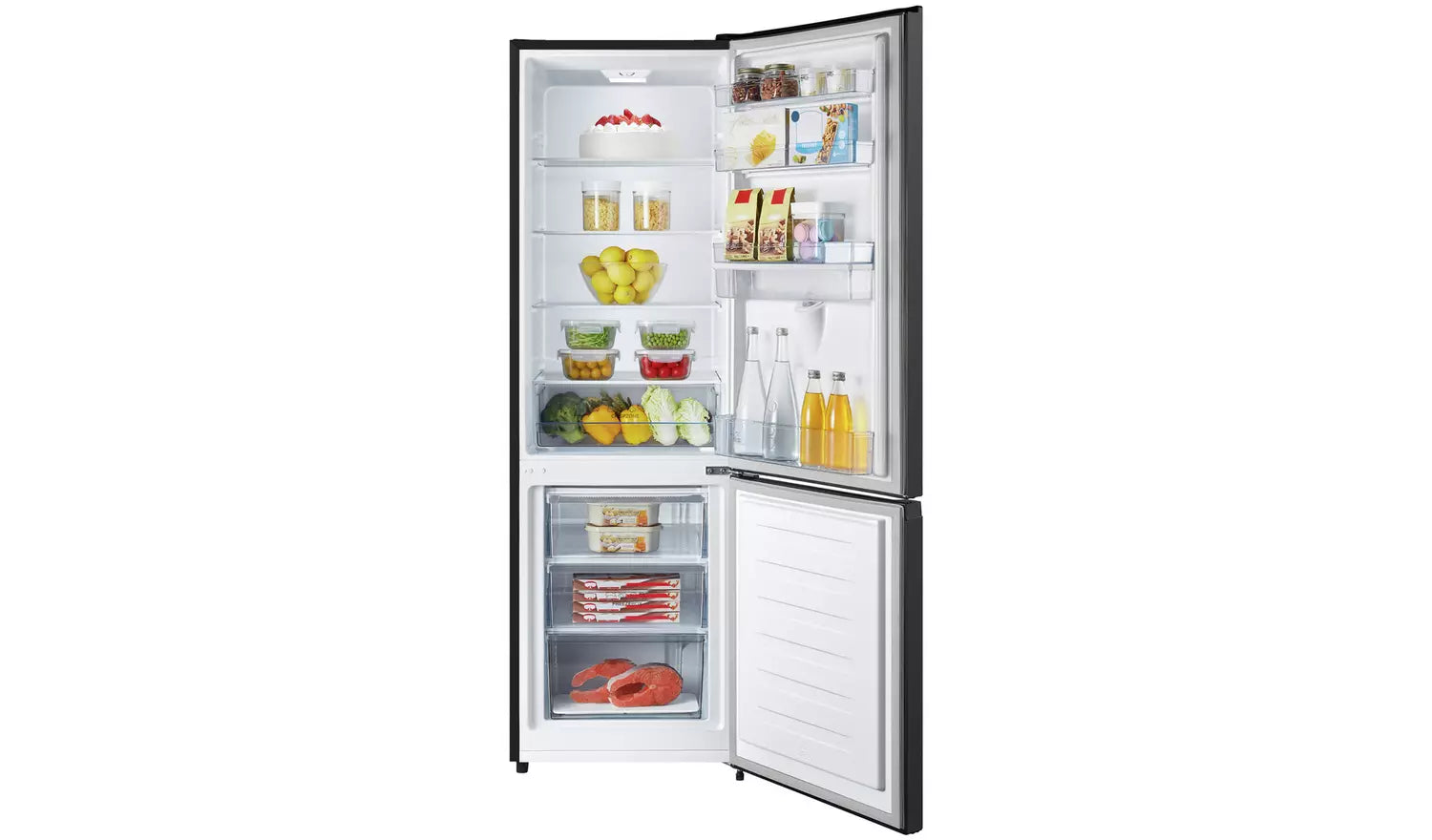Bush ME55180FFWTDB Freestanding Fridge Freezer - Black (EX-DISPLAY/C)