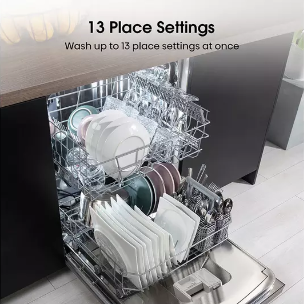Hisense HS622E90XUK Standard Dishwasher - Stainless Steel (EX-DISPLAY/C)