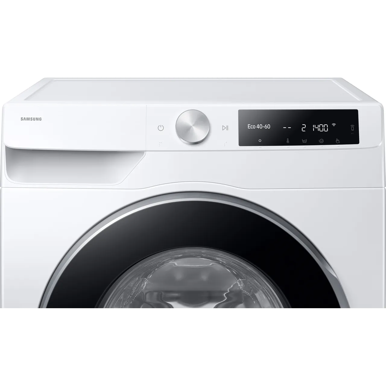 Samsung Series 6+ AI Energy AutoDose™ WW90DG6U85LEU1 9kg WiFi Connected Washing Machine with 1400 rpm - White - A Rated (EX-DISPLAY/C))