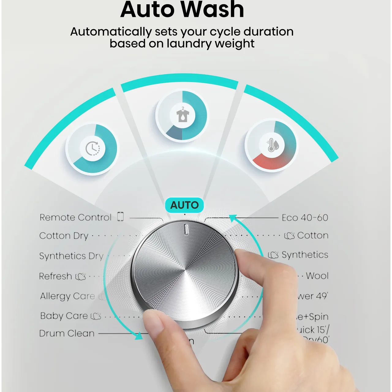 Hisense 3S Series WD3S8043BT3 Wifi Connected 8Kg / 5Kg Washer Dryer with 1400 rpm - Titanium - D Rated [Wash&Dry], A Rated [Wash Only] (EX-DISPLAY/B)