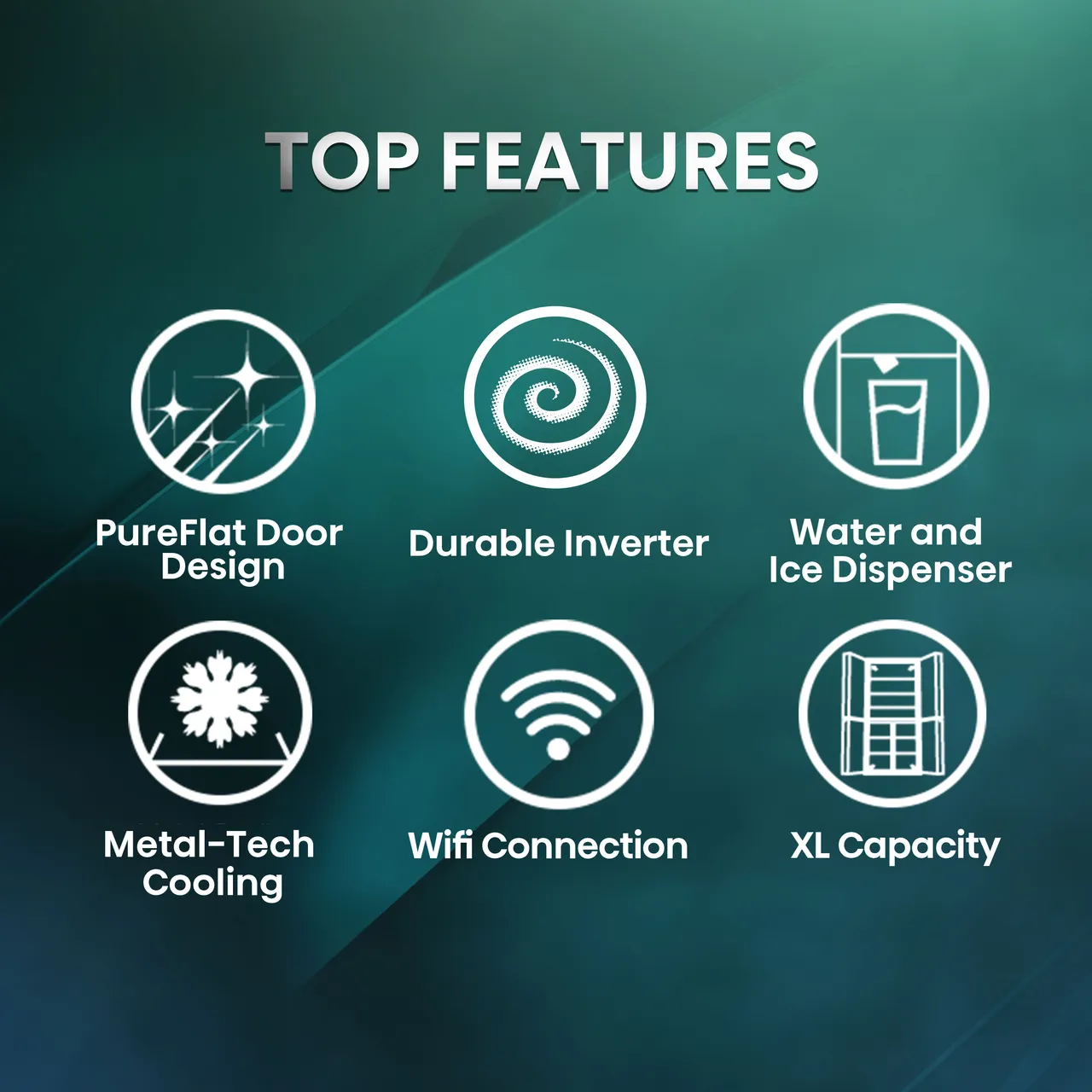 Hisense PureFlat Infinite RS818N4IIE Wifi Connected Plumbed Total No Frost American Fridge Freezer - Stainless Steel - E Rated (EX-DISPLAY/B)