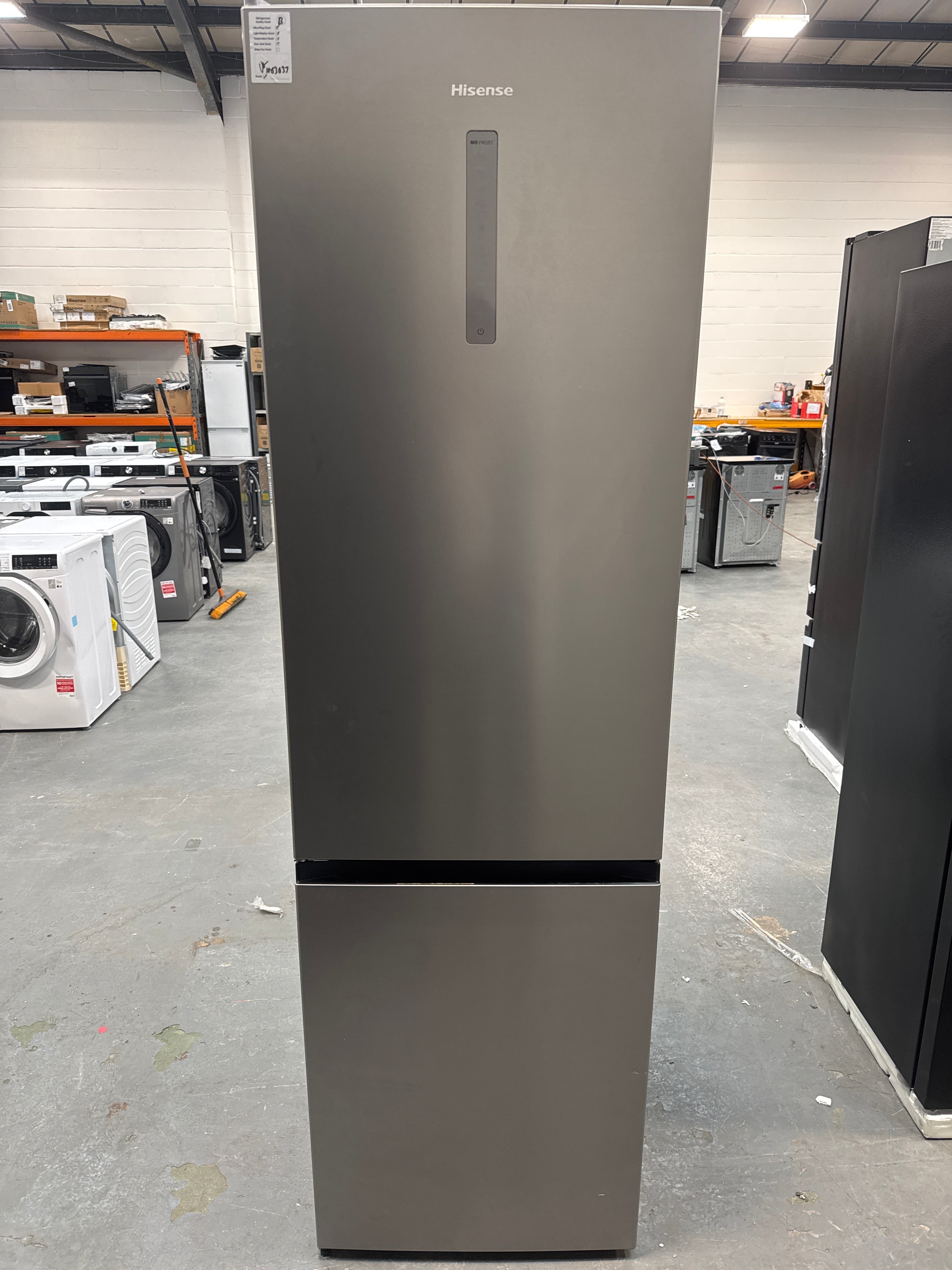 Hisense RB470N4SICUK Wifi Connected 60/40 Frost Free Fridge Freezer - Stainless Steel #63637