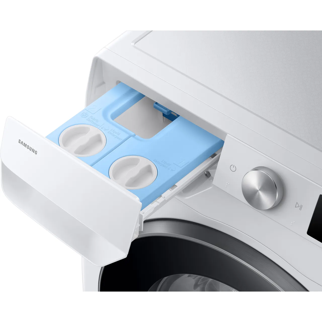 Samsung Series 6+ AI Energy AutoDose™ WW90DG6U85LEU1 9kg WiFi Connected Washing Machine with 1400 rpm - White - A Rated (EX-DISPLAY/C))
