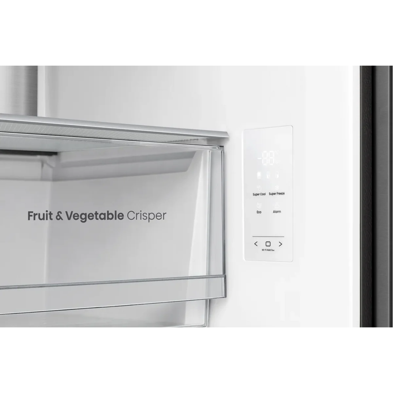 Hisense RQ5P470SMFE Wifi Connected Non-Plumbed Total No Frost American Fridge Freezer - Black / Stainless Steel (EX-DISPLAY/B)
