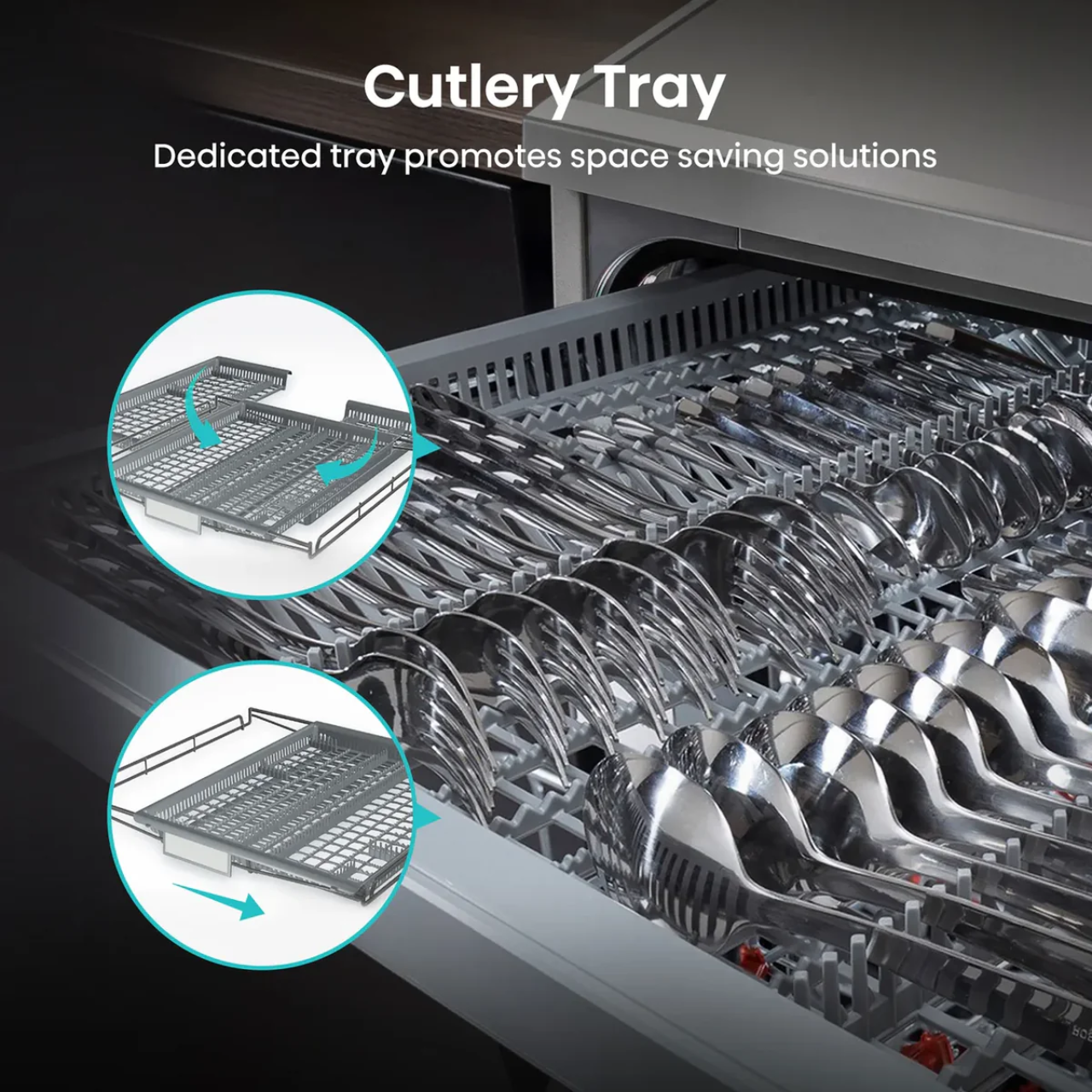 Hisense HV693C60UK Wifi Connected Fully Integrated Full Size Dishwasher - Stainless Steel Control Panel (EX-DISPLAY/A)