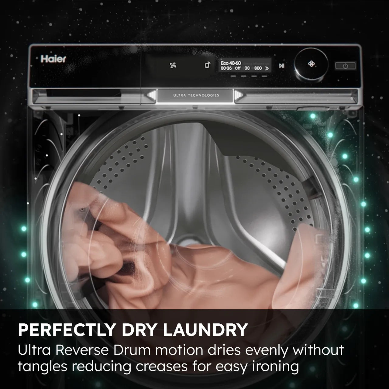 Haier X Series 11 HWD120-BD16397EUK Wifi Connected 12Kg / 7Kg Heat Pump Washer Dryer with 1600 rpm - White - A Rated [Wash&Dry], A Rated [Wash Only] (EX-DISPLAY/B)