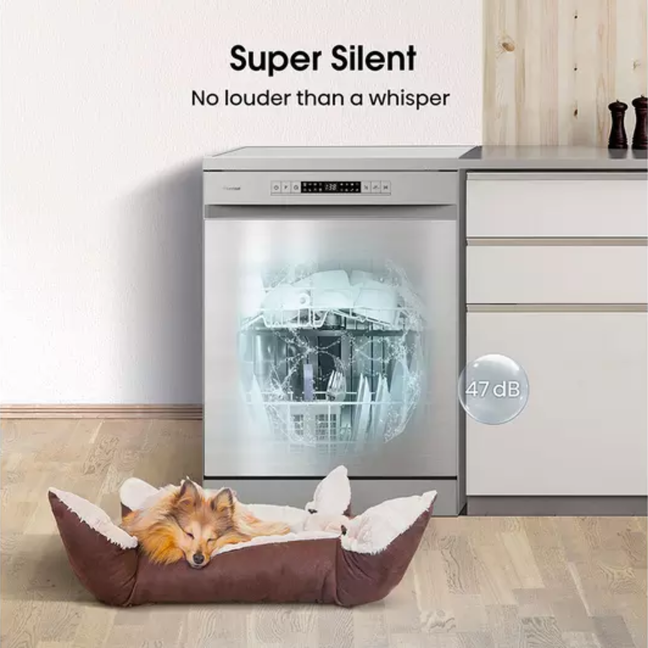 Hisense HS622E90XUK Standard Dishwasher - Stainless Steel (EX-DISPLAY/C)