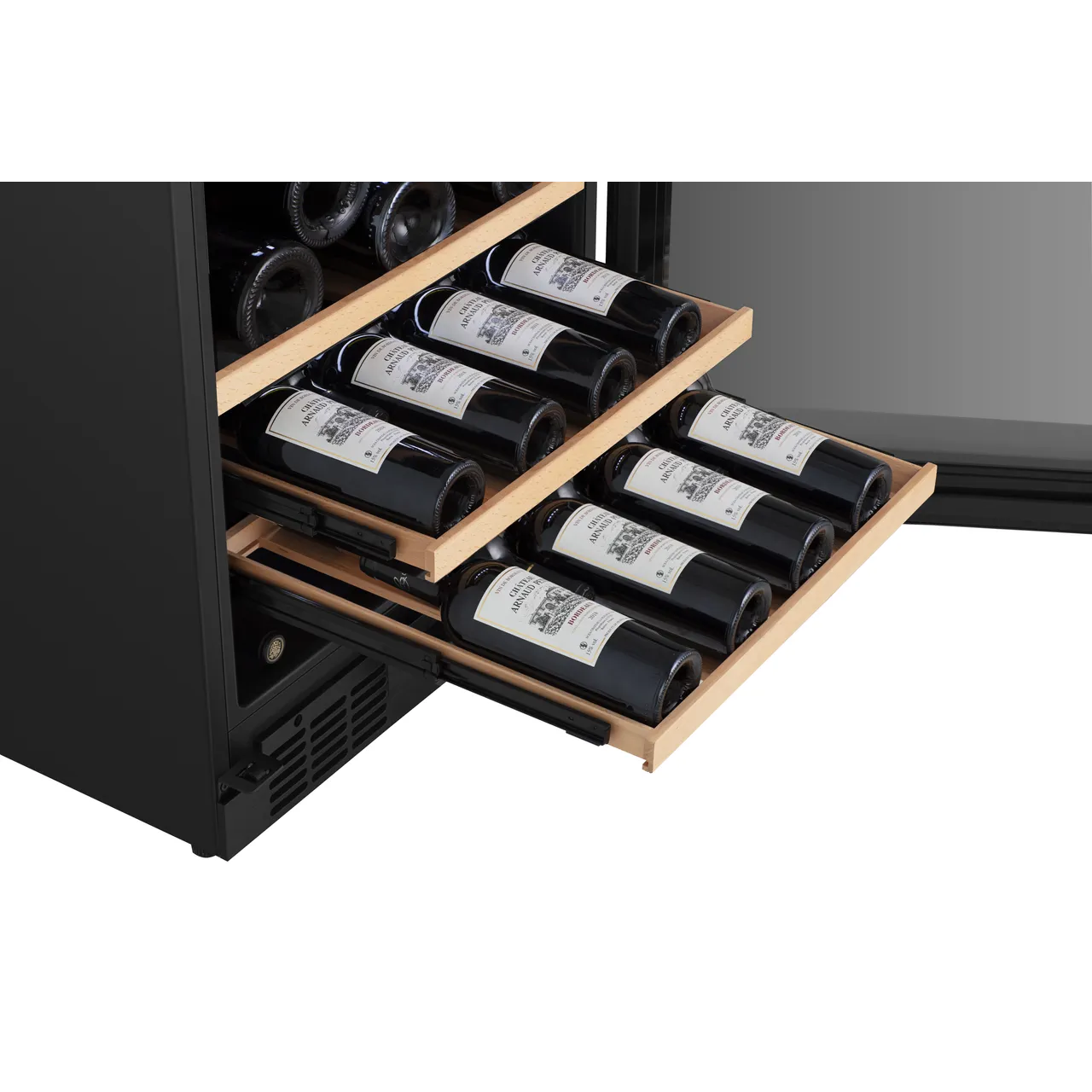 Hisense RW3N132GSLF Built In Wine Cooler - Black - F Rated (EX-DISPLAY/B)